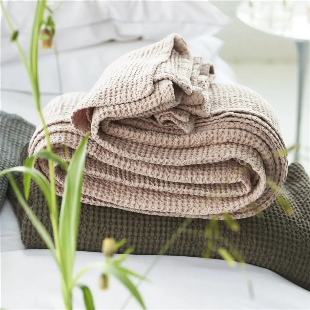Alba Cotton Throw Throws By Designers Guild