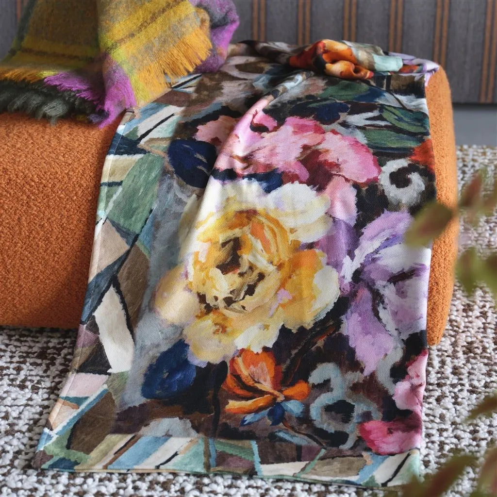 Tapestry Flower Throw Throws By Designers Guild