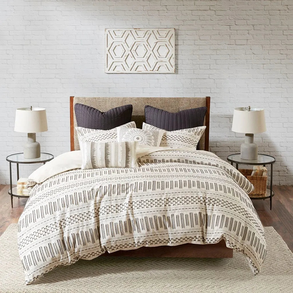 Rhea Cotton Jacquard 3 Piece Comforter Set Comforter Sets By JLA HOME/Olliix (E & E Co., Ltd)