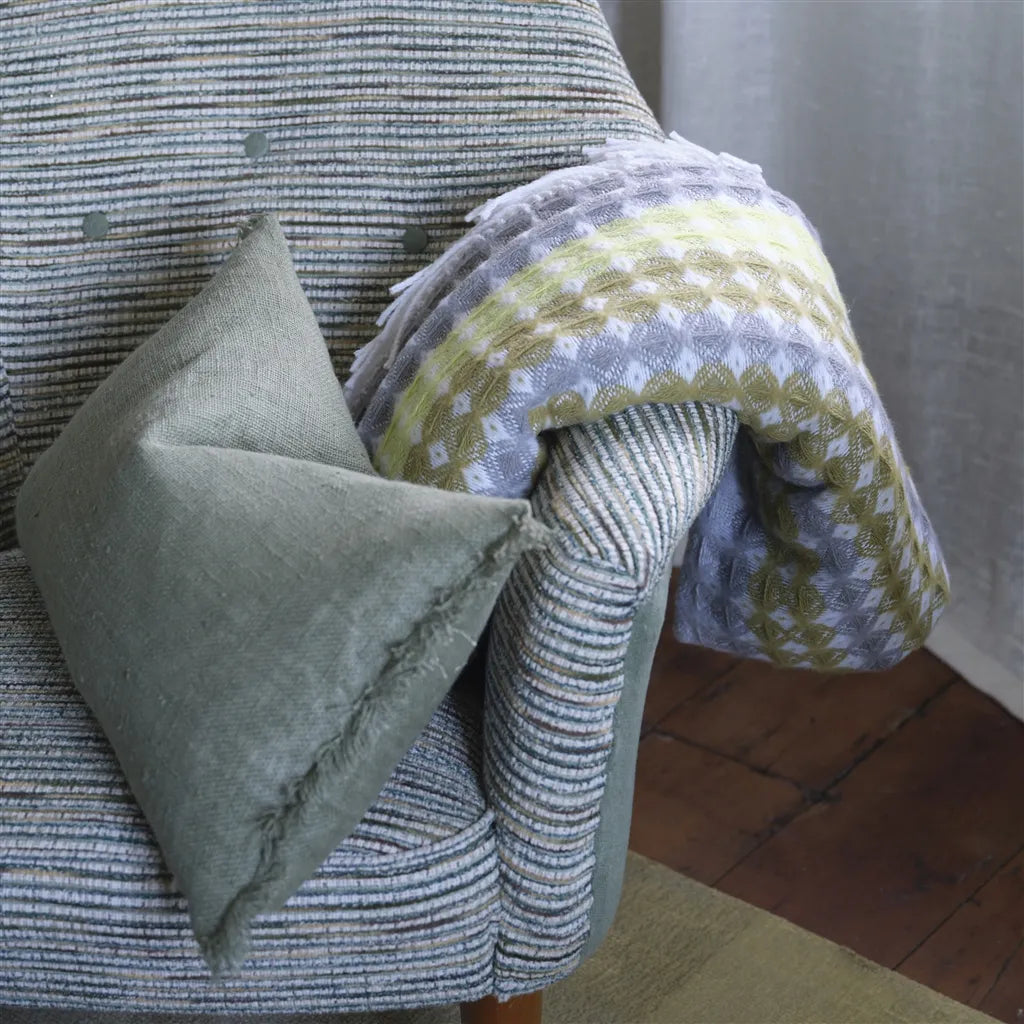 Santerno Chunky Wafle Weave Throw Throws By Designers Guild
