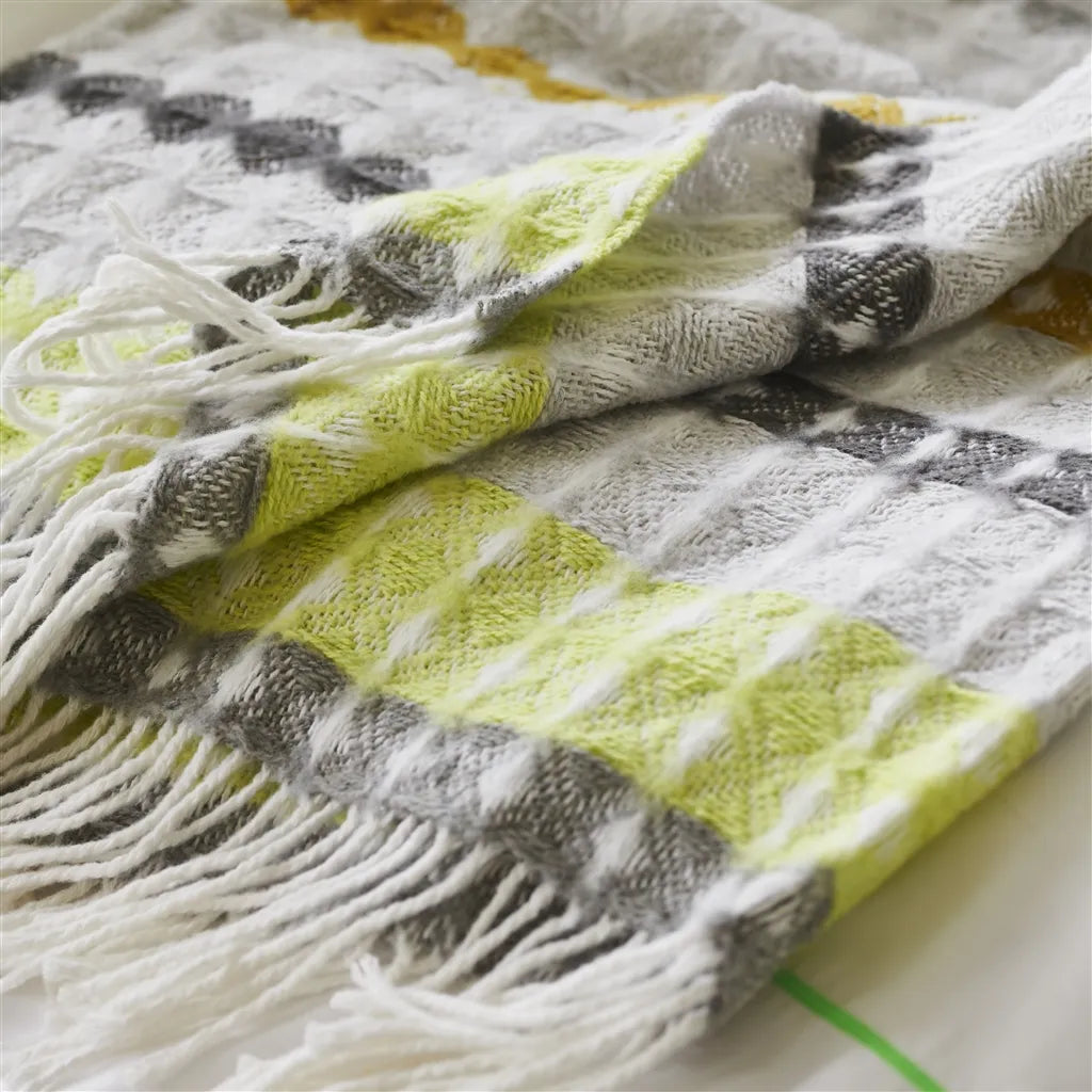 Santerno Chunky Wafle Weave Throw Throws By Designers Guild