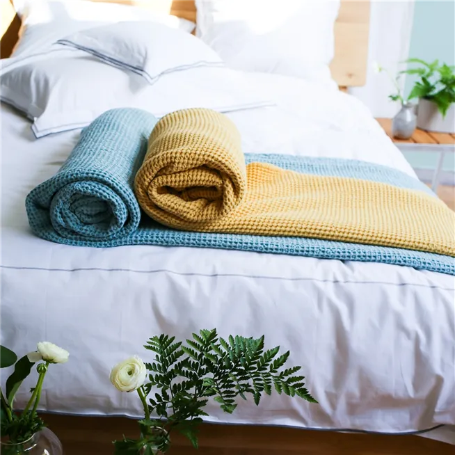 Alba Cotton Throw Throws By Designers Guild