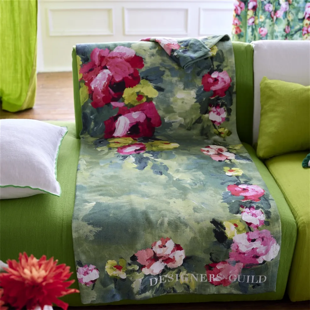 Ghirlanda Emerald Throw Throws By Designers Guild