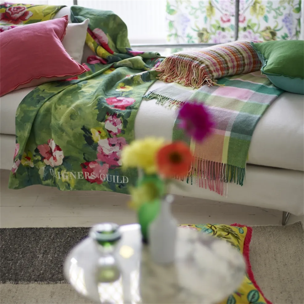 Ghirlanda Emerald Throw Throws By Designers Guild