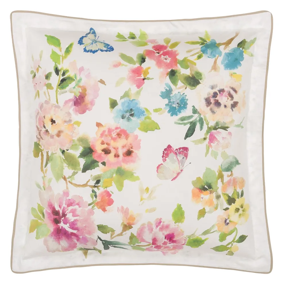 Fiore D'Acqua Peony Euro Sham Euro Sham By Designers Guild