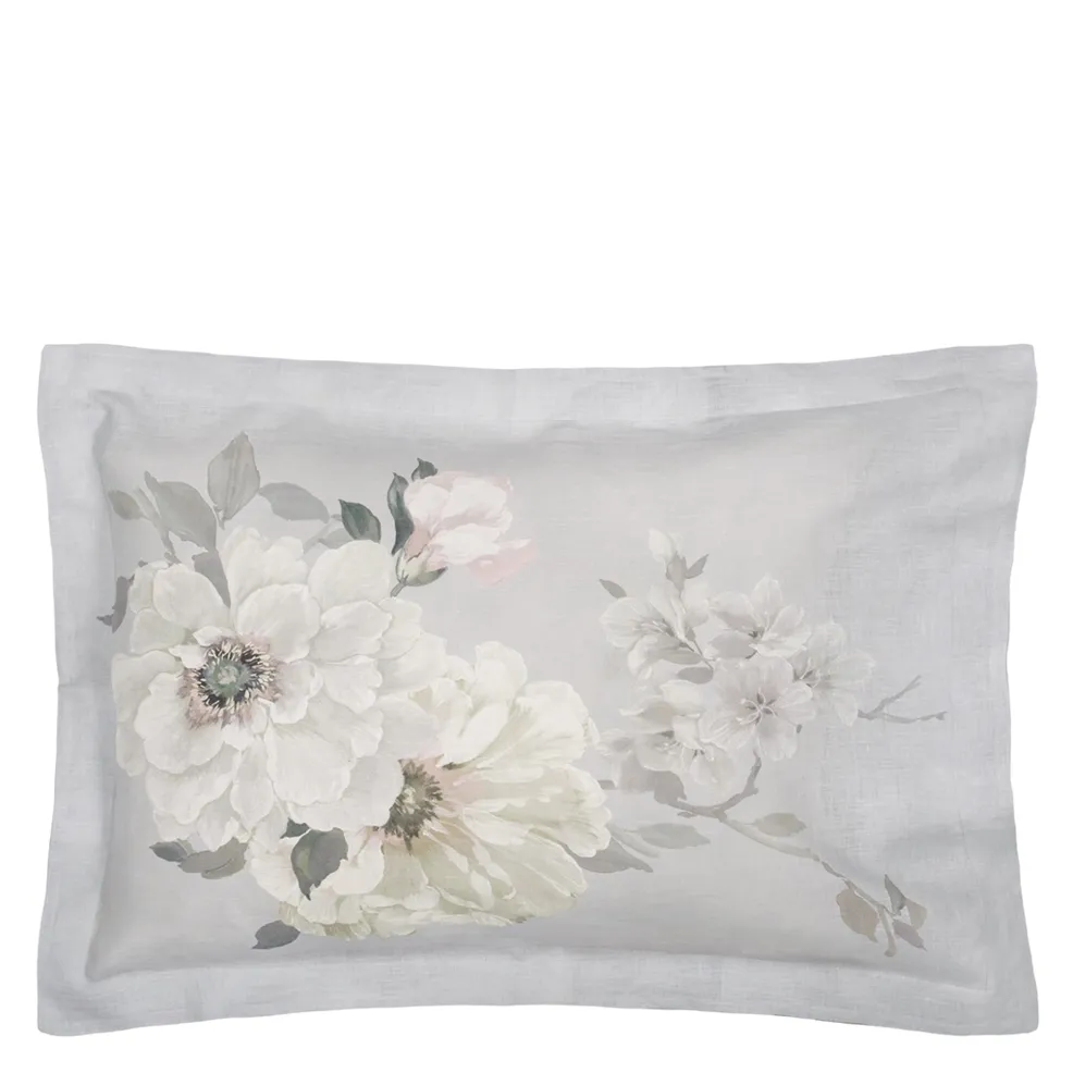 Fleurs Blanche Platinum Sham Sham By Designers Guild