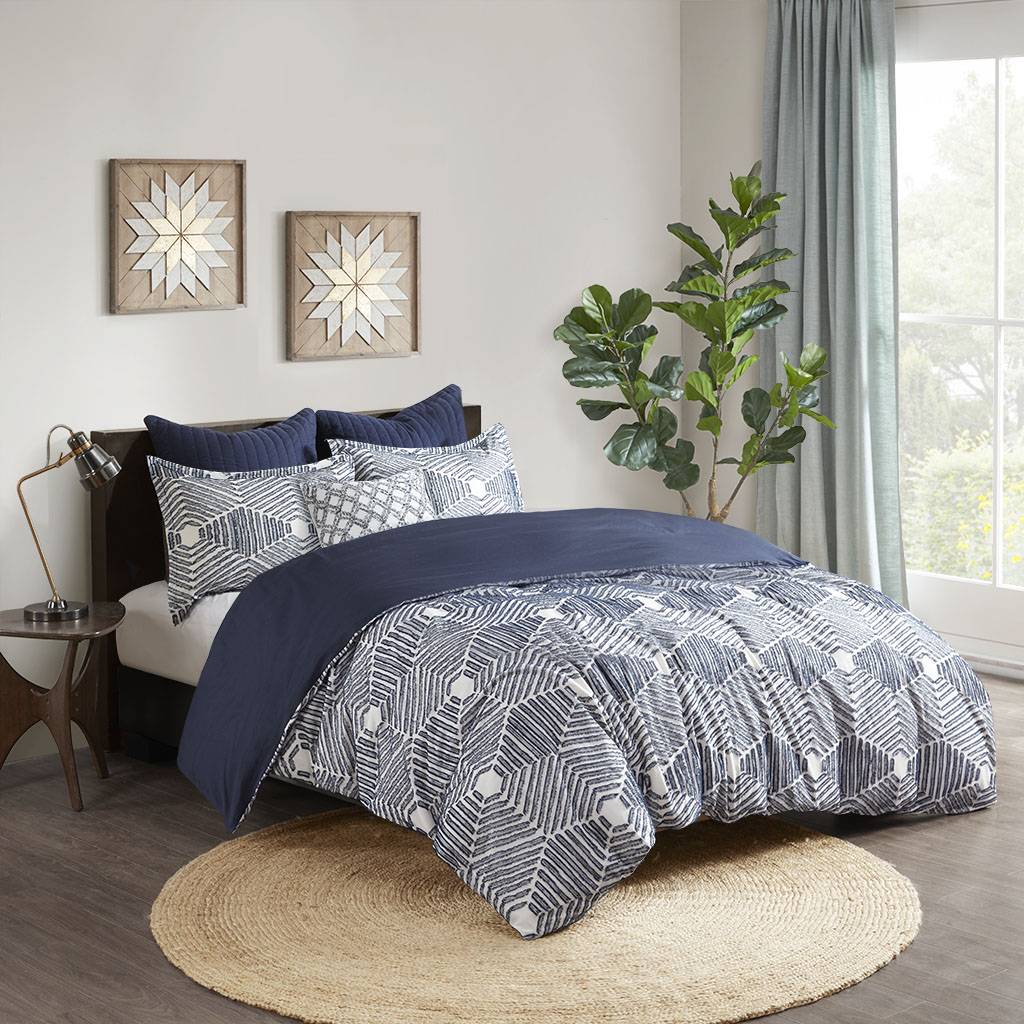 SFERRO Cotton Jacquard 3 Piece Comforter Set Comforter Sets By JLA HOME/Olliix (E & E Co., Ltd)