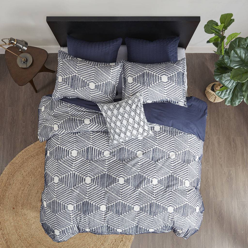 SFERRO Cotton Jacquard 3 Piece Comforter Set Comforter Sets By JLA HOME/Olliix (E & E Co., Ltd)
