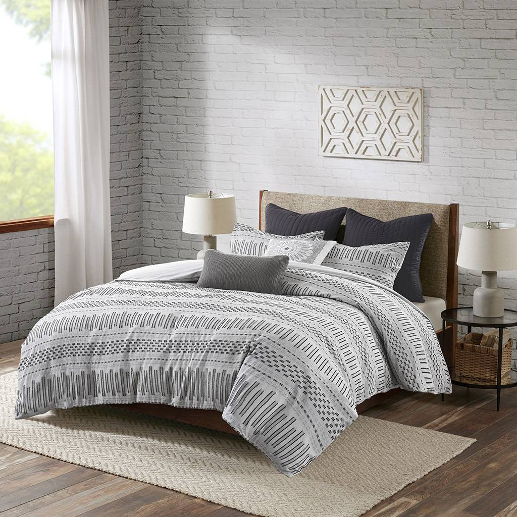 Rhea Cotton Jacquard 3 Piece Comforter Set Comforter Sets By JLA HOME/Olliix (E & E Co., Ltd)