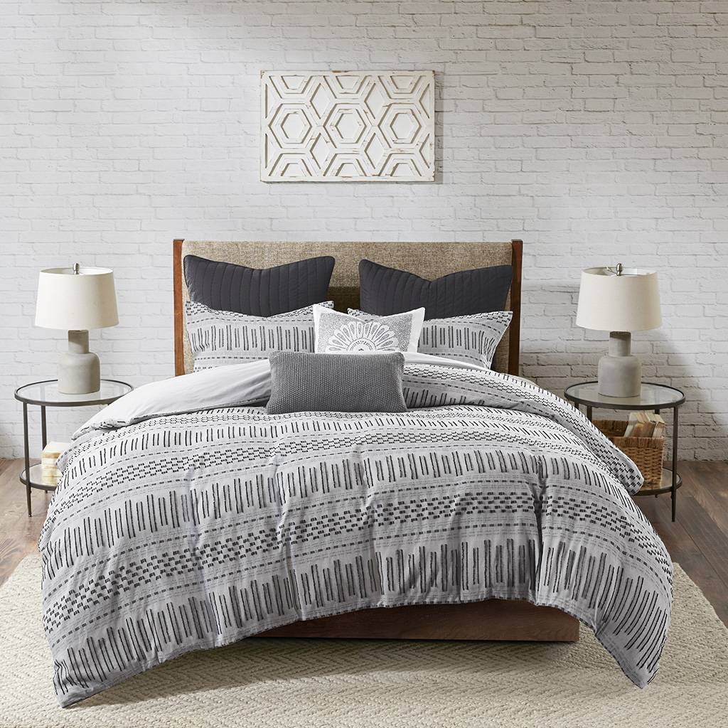 Rhea Cotton Jacquard 3 Piece Comforter Set Comforter Sets By JLA HOME/Olliix (E & E Co., Ltd)