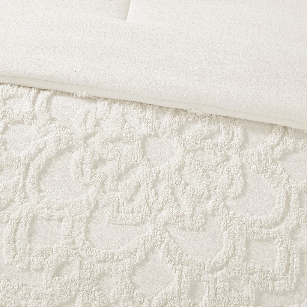Laetitia 3-Piece Cotton Chenille Medallion Comforter Set Comforter Sets By JLA HOME/Olliix (E & E Co., Ltd)