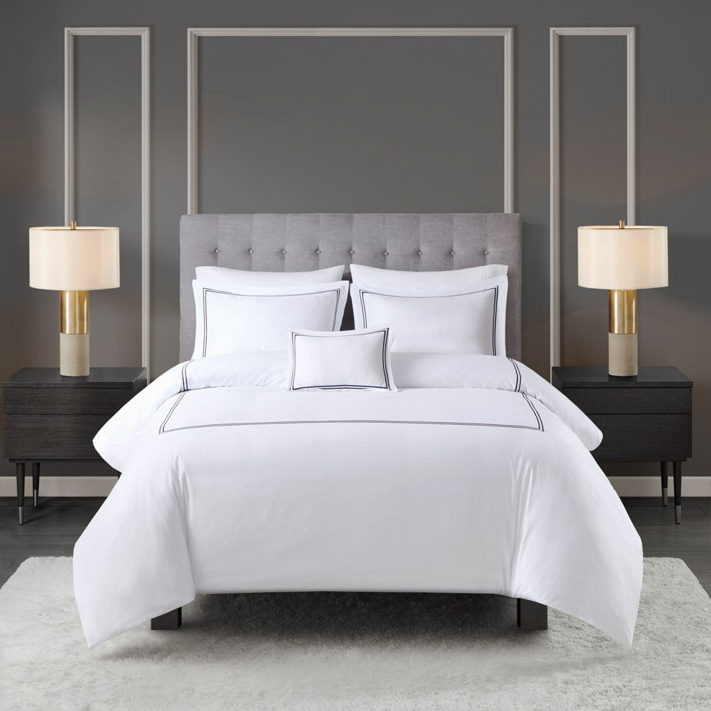100% Cotton Sateen Embroidered 5 Piece Comforter Set Comforter Sets By JLA HOME/Olliix (E & E Co., Ltd)