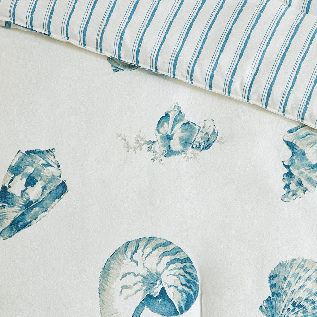 Marco Polo Blue 4 Piece Comforter Set Comforter Sets By JLA HOME/Olliix (E & E Co., Ltd)