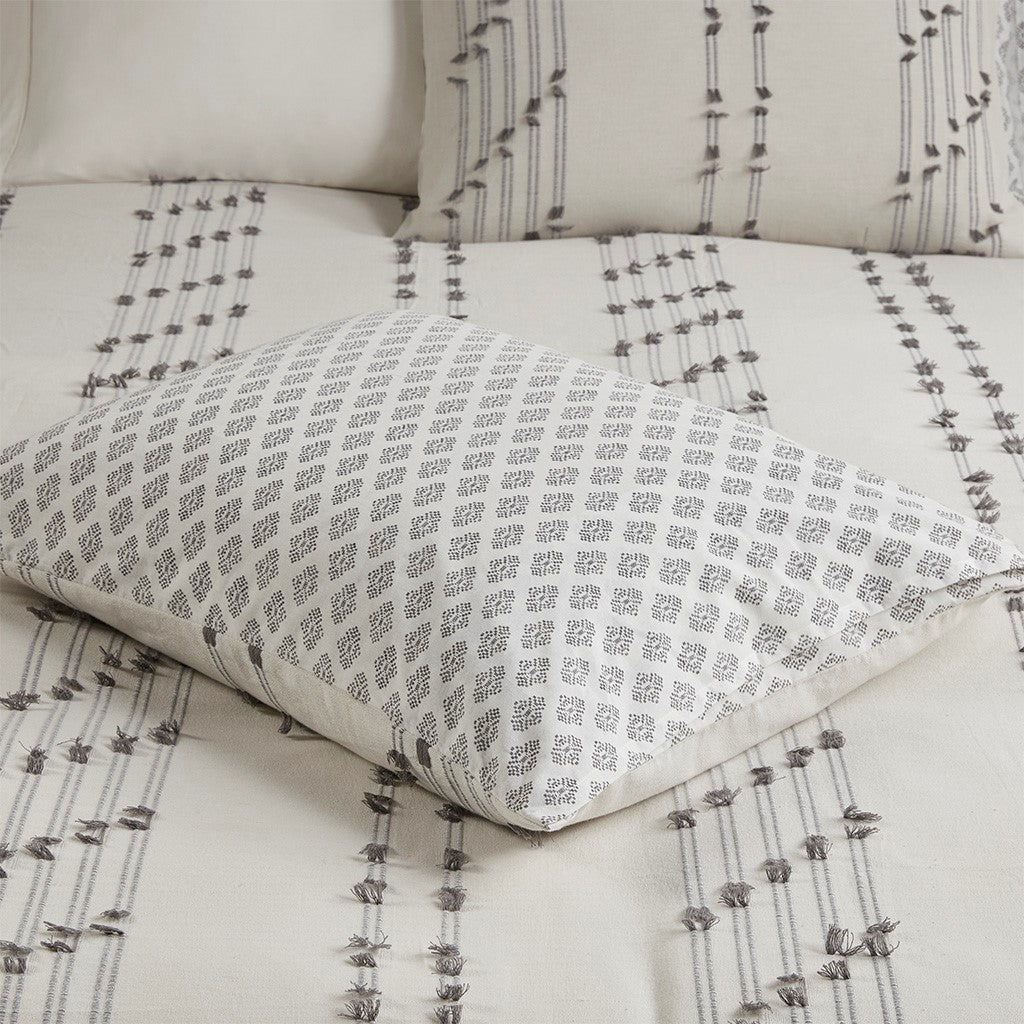 Kara Cotton Jacquard 3 Piece Comforter Set Comforter Sets By JLA HOME/Olliix (E & E Co., Ltd)