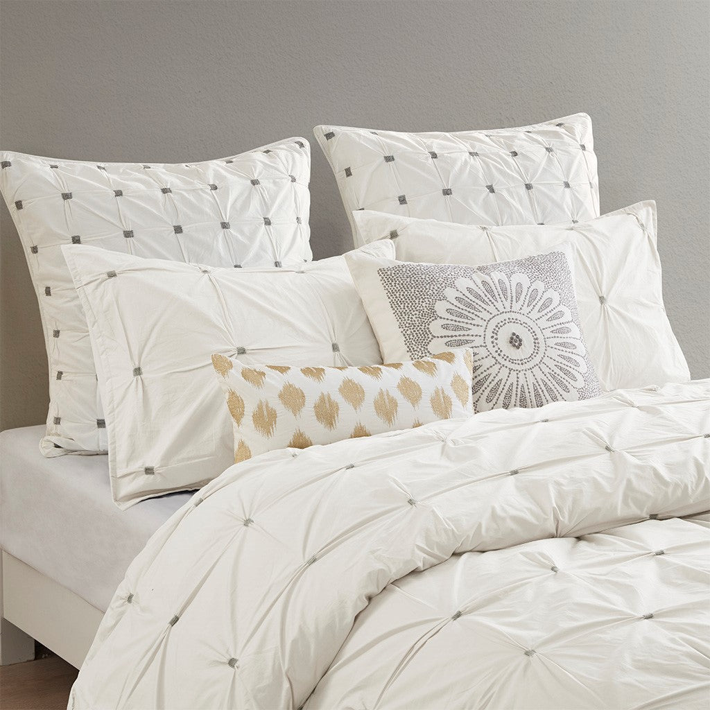 Fretty Role Embroidered Cotton Comforter Set Comforter Sets By JLA HOME/Olliix (E & E Co., Ltd)