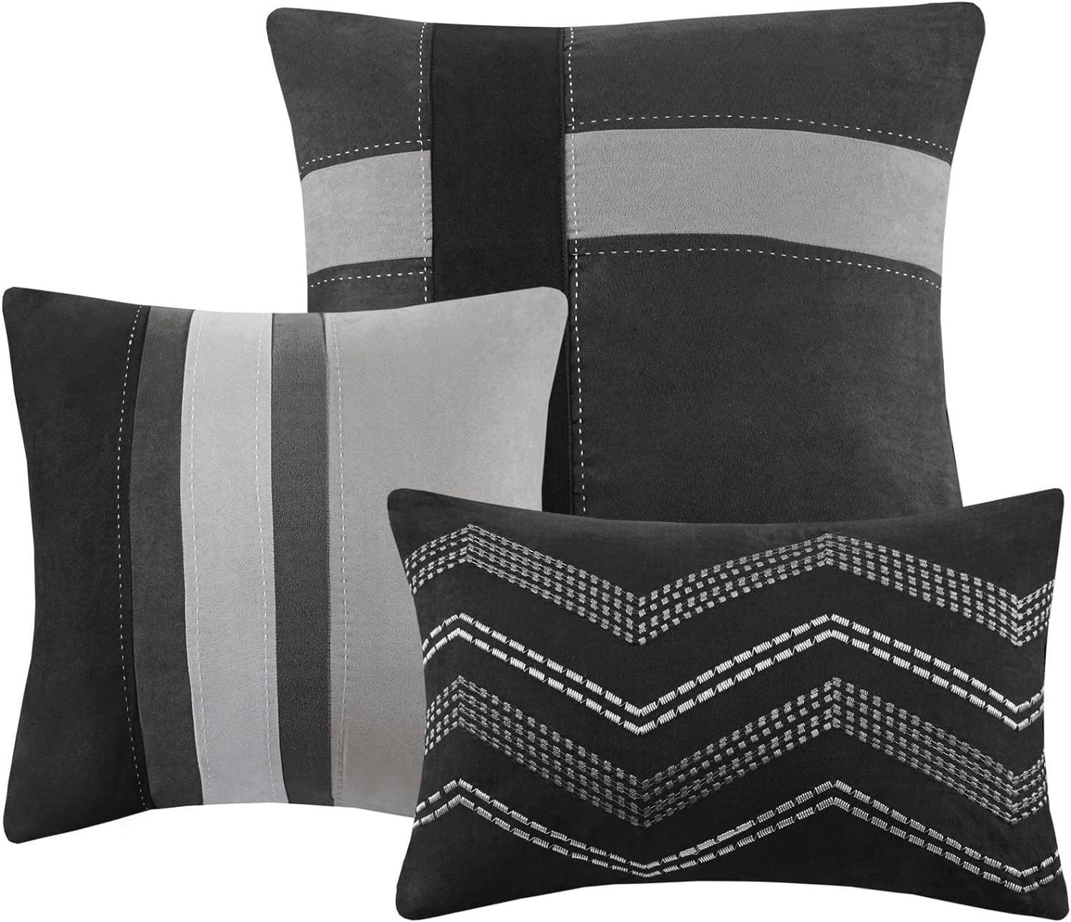 Palisades 7 Piece Faux Suede Comforter Set Comforter Sets By JLA HOME/Olliix (E & E Co., Ltd)