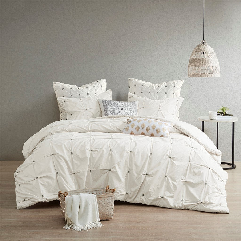 Fretty Role Embroidered Cotton Comforter Set Comforter Sets By JLA HOME/Olliix (E & E Co., Ltd)
