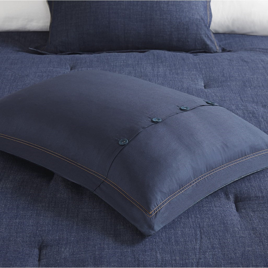 Primerry Blue 5 Piece Comforter Set Comforter Sets By JLA HOME/Olliix (E & E Co., Ltd)