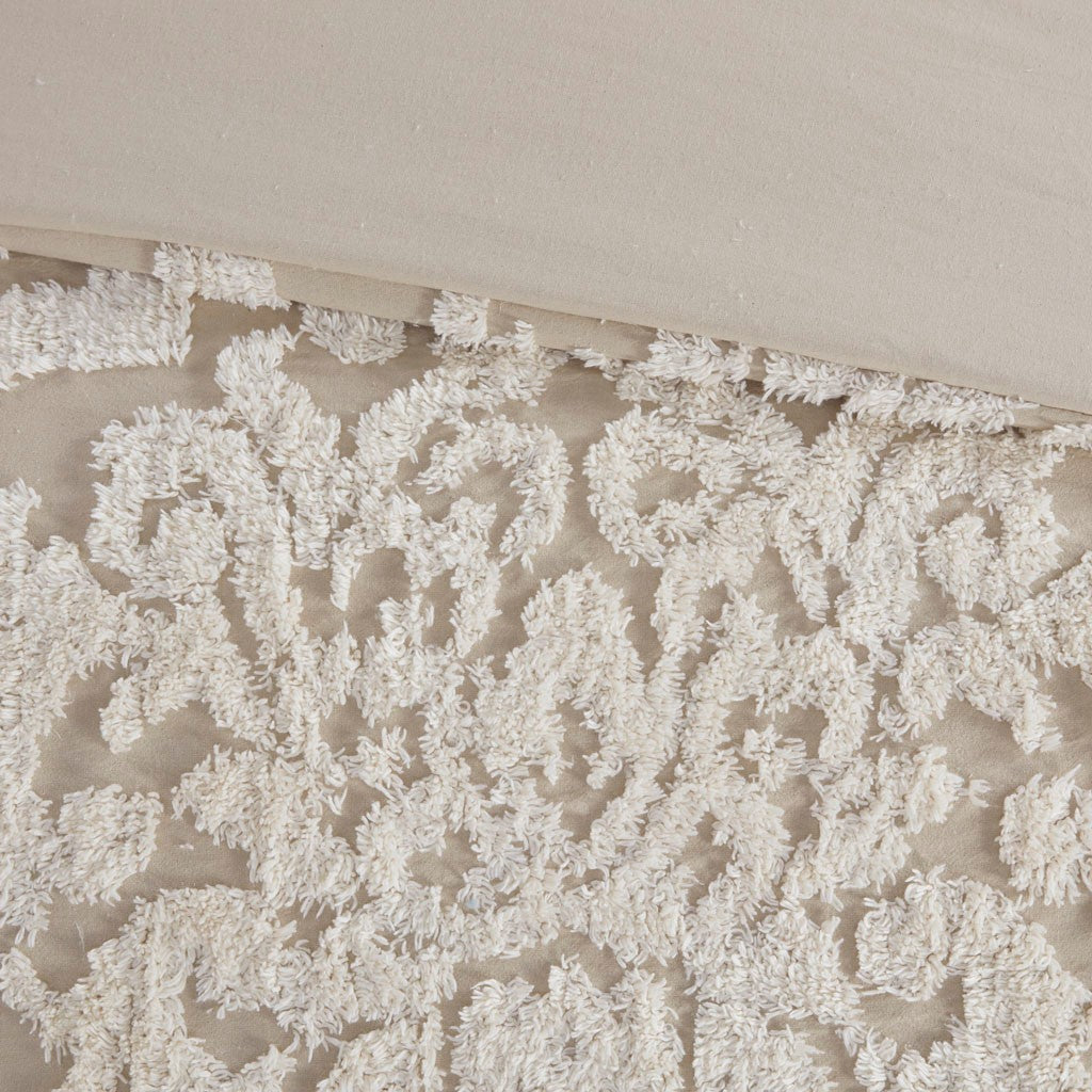 Viola 3 piece Cotton Chenille Damask Comforter Set Comforter Sets By JLA HOME/Olliix (E & E Co., Ltd)