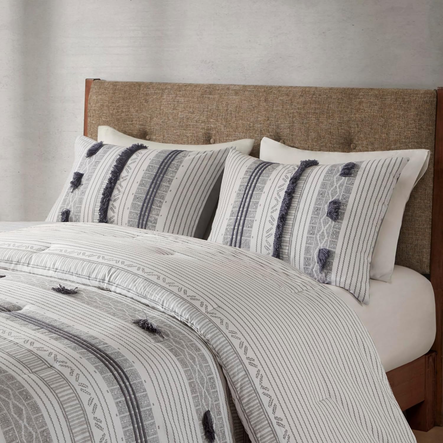 Perry 3 Piece Cotton Comforter Set Comforter Sets By JLA HOME/Olliix (E & E Co., Ltd)