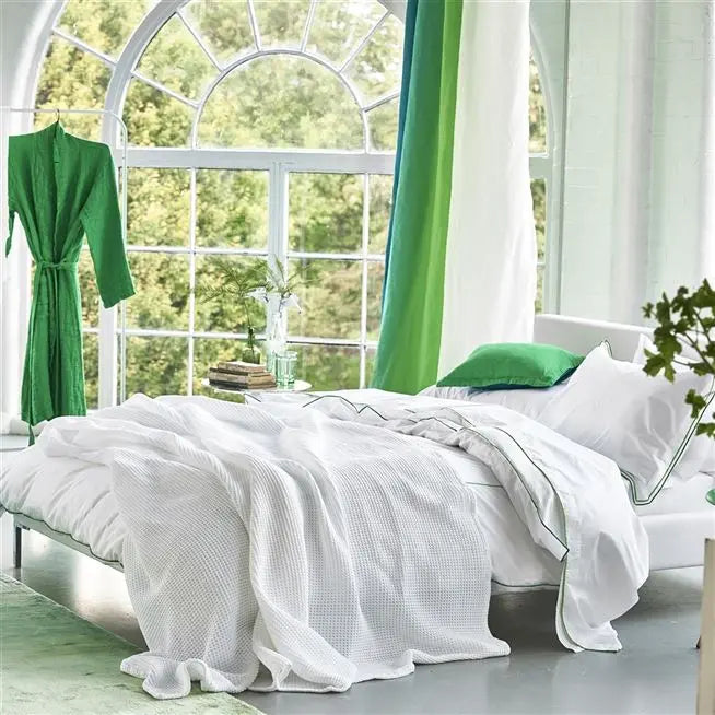 Alba Cotton Throw Throws By Designers Guild