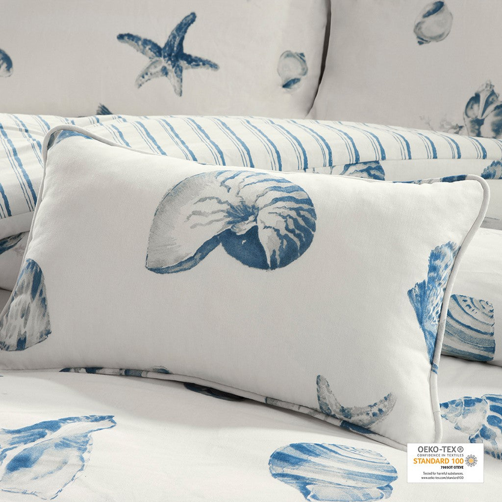 Marco Polo Blue 4 Piece Comforter Set Comforter Sets By JLA HOME/Olliix (E & E Co., Ltd)
