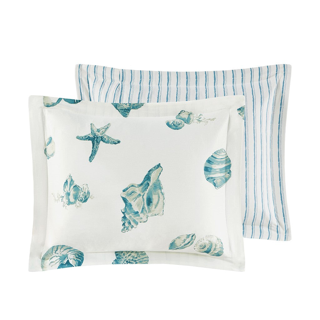 Marco Polo Blue 4 Piece Comforter Set Comforter Sets By JLA HOME/Olliix (E & E Co., Ltd)