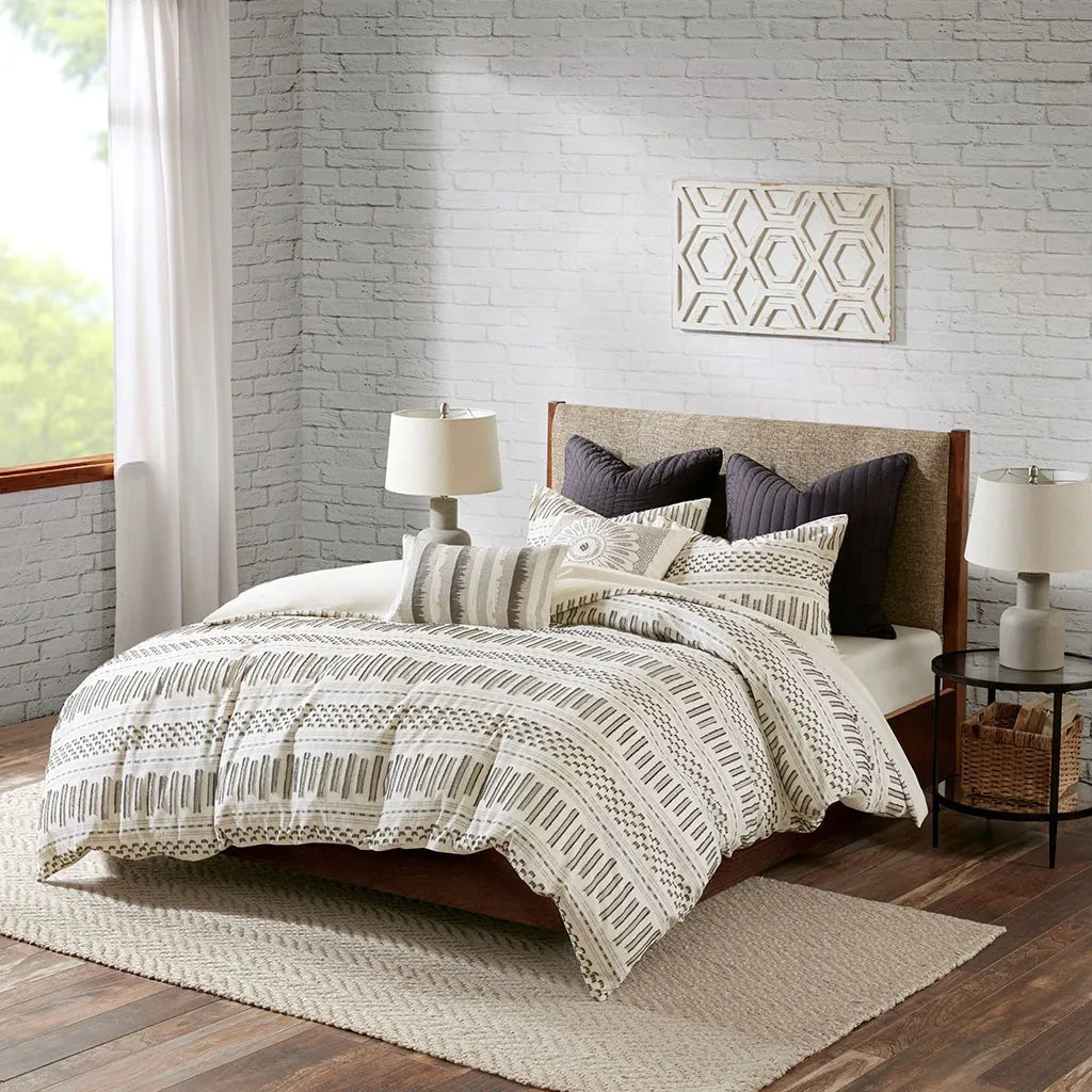 Rhea Cotton Jacquard 3 Piece Comforter Set Comforter Sets By JLA HOME/Olliix (E & E Co., Ltd)