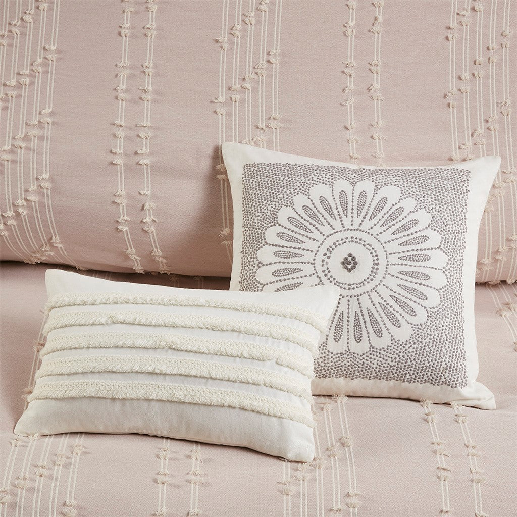 Kara Cotton Jacquard 3 Piece Comforter Set Comforter Sets By JLA HOME/Olliix (E & E Co., Ltd)