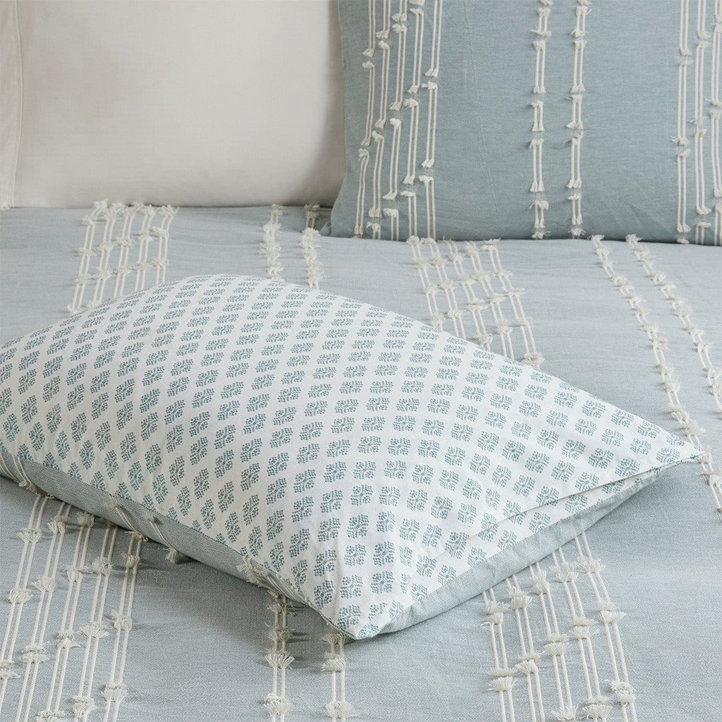 Kara Cotton Jacquard 3 Piece Comforter Set Comforter Sets By JLA HOME/Olliix (E & E Co., Ltd)