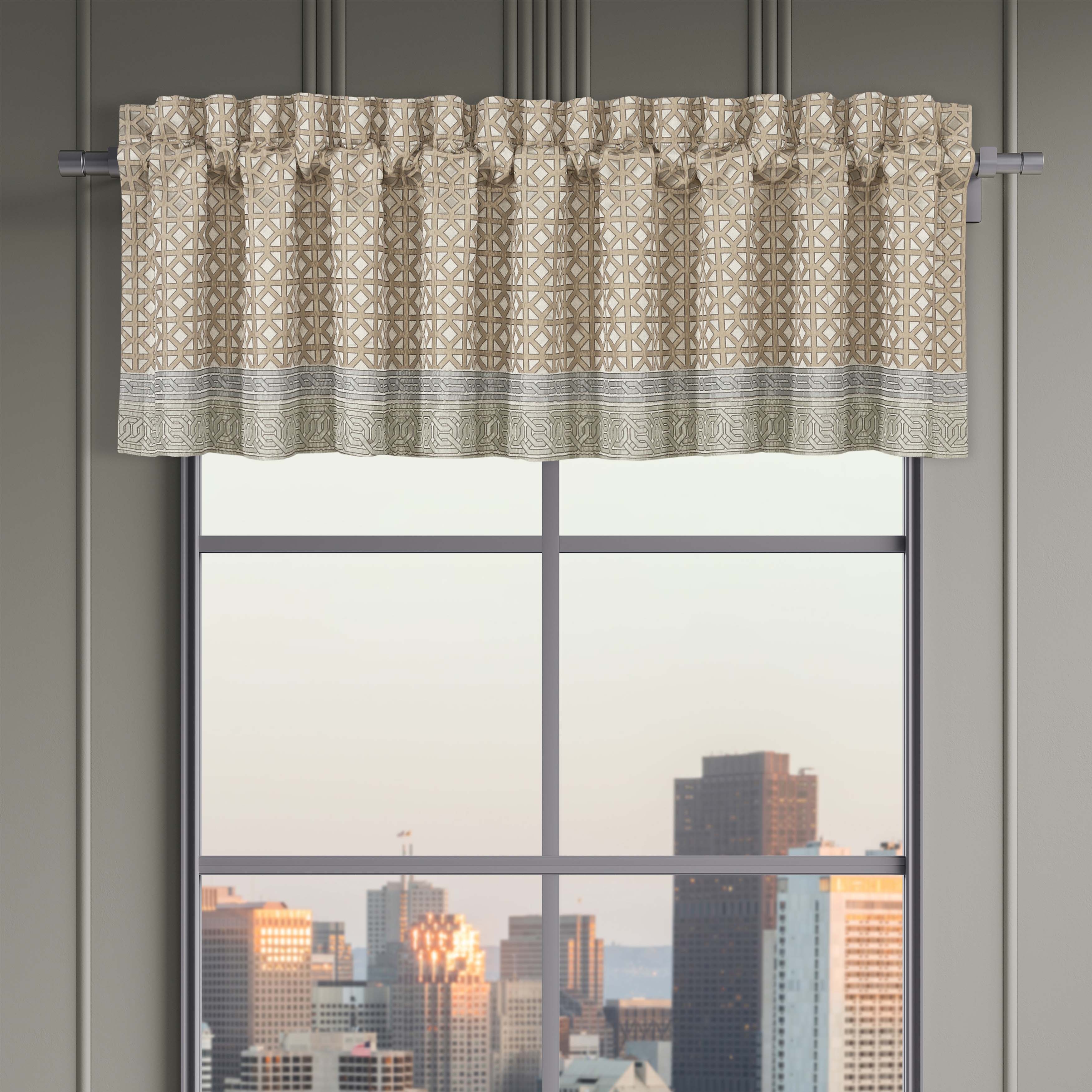Alaro Spa Straight Window Valance Window Valances By J. Queen New York