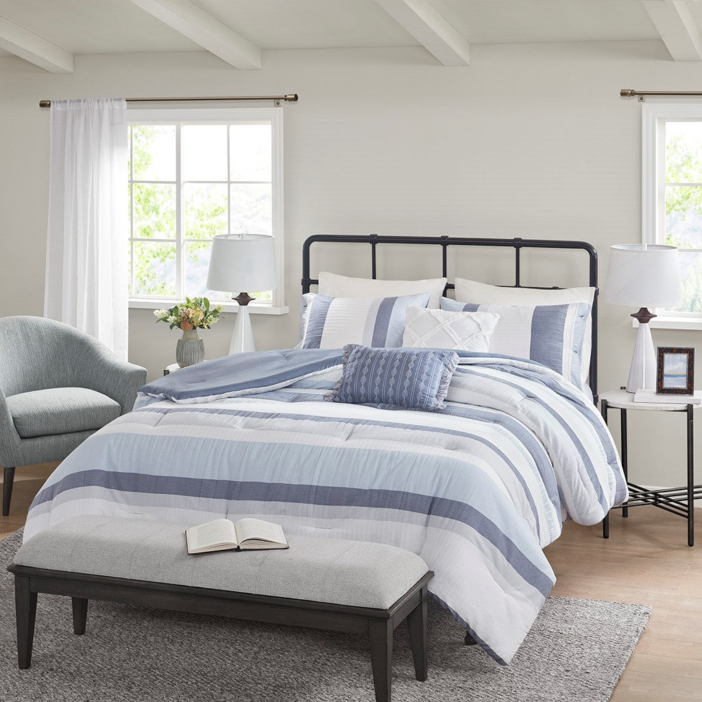 Marino 5 Piece Jacquard Comforter Set Comforter Sets By JLA HOME/Olliix (E & E Co., Ltd)
