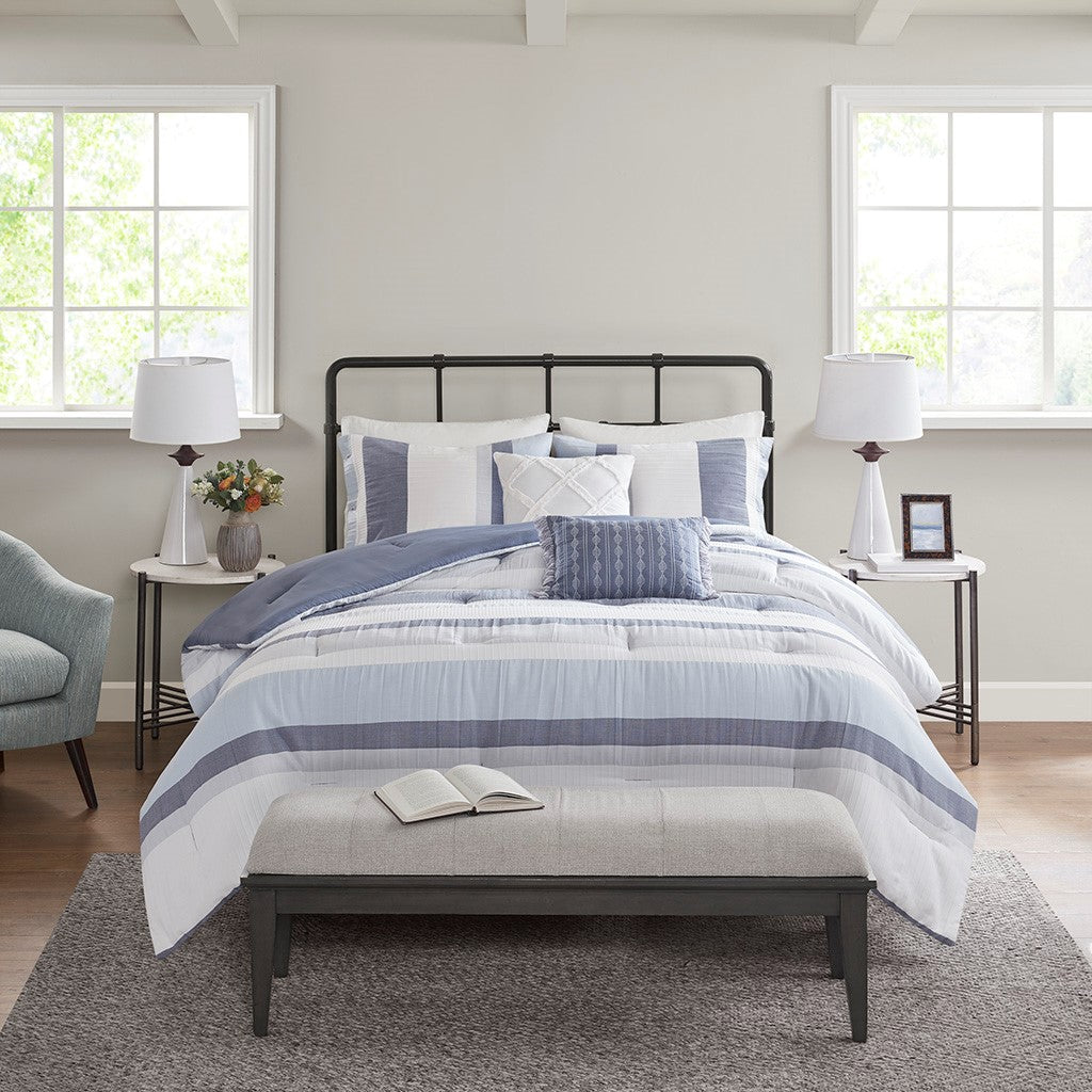 Marino 5 Piece Jacquard Comforter Set Comforter Sets By JLA HOME/Olliix (E & E Co., Ltd)