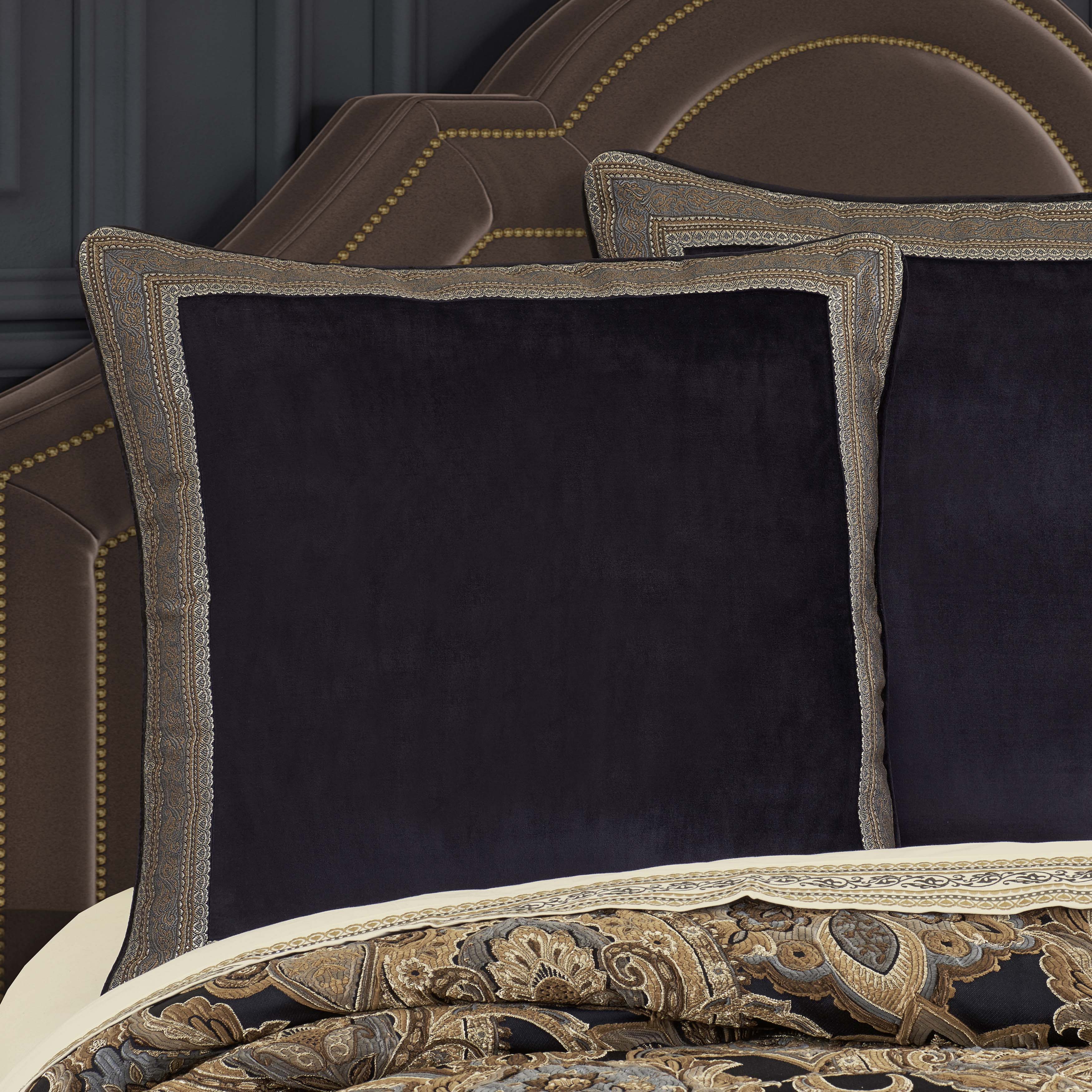 Amara Indigo Euro Sham Euro Sham By J. Queen New York