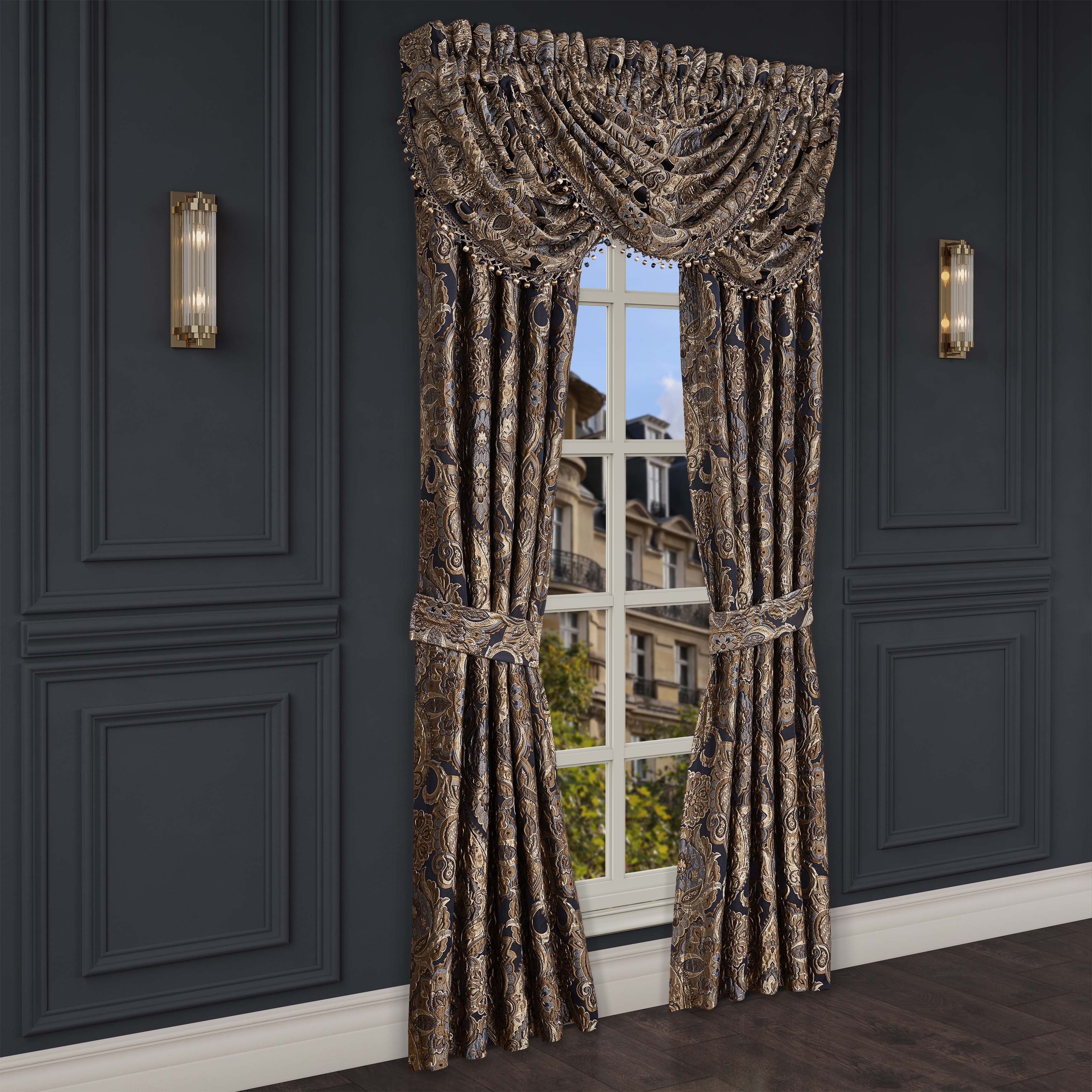 Amara Indigo Window Panel Pair Window Panels By J. Queen New York