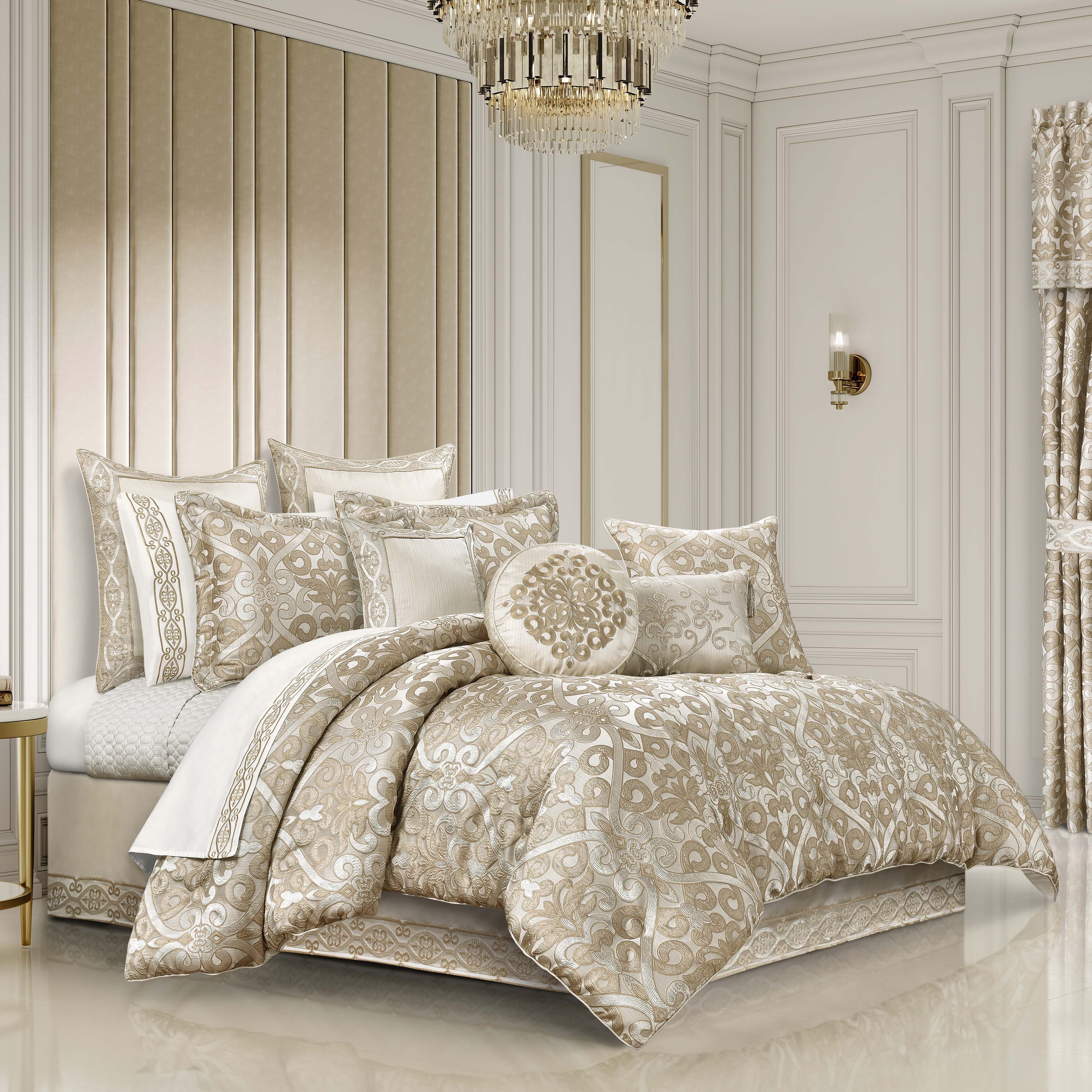 Amaretto Gold 4 Piece Comforter Set Comforter Sets By J. Queen New York