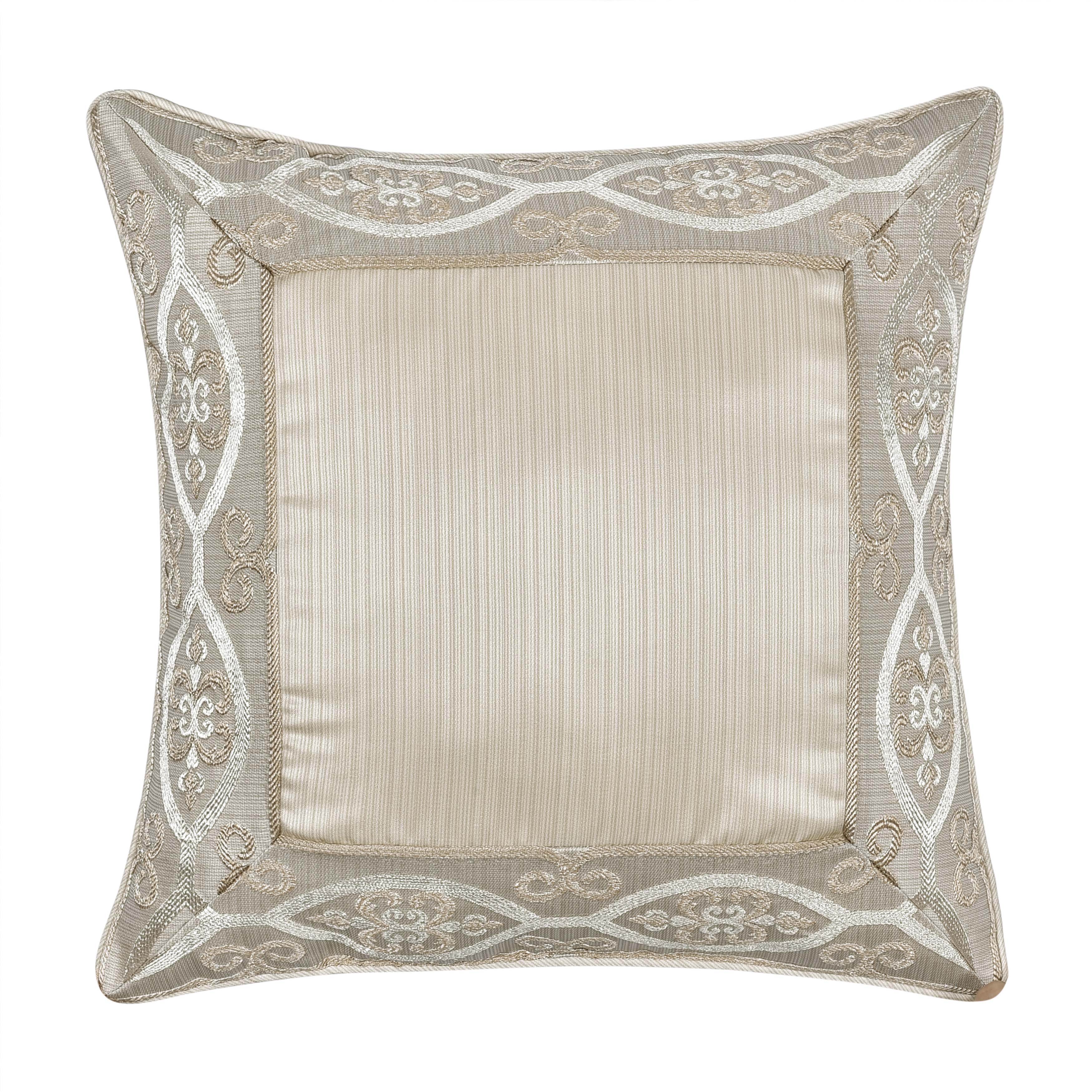 Amaretto Gold Square Decorative Throw Pillow 18" x 18" Throw Pillows By J. Queen New York