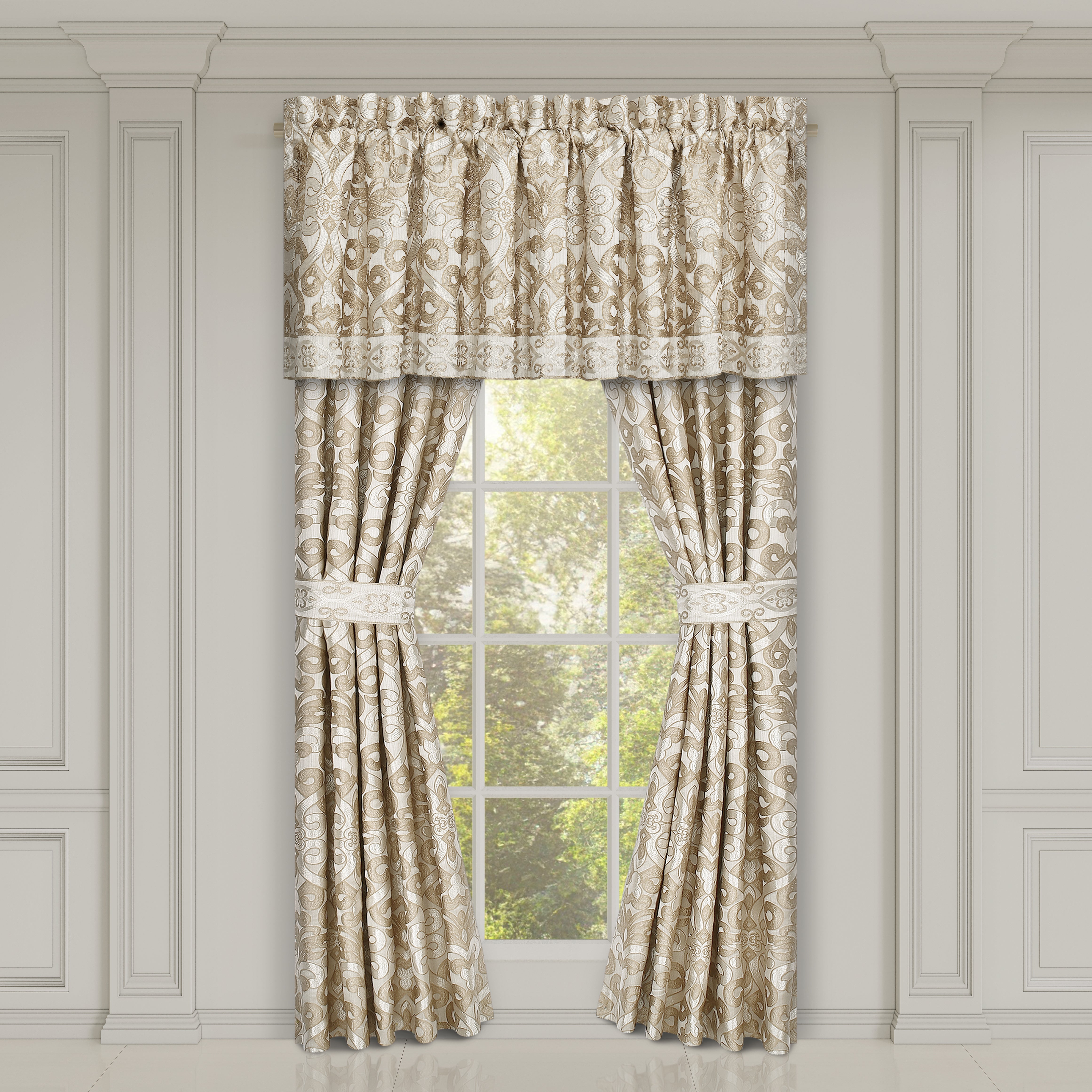 Amaretto Gold Window Panel Pair Window Panels By J. Queen New York