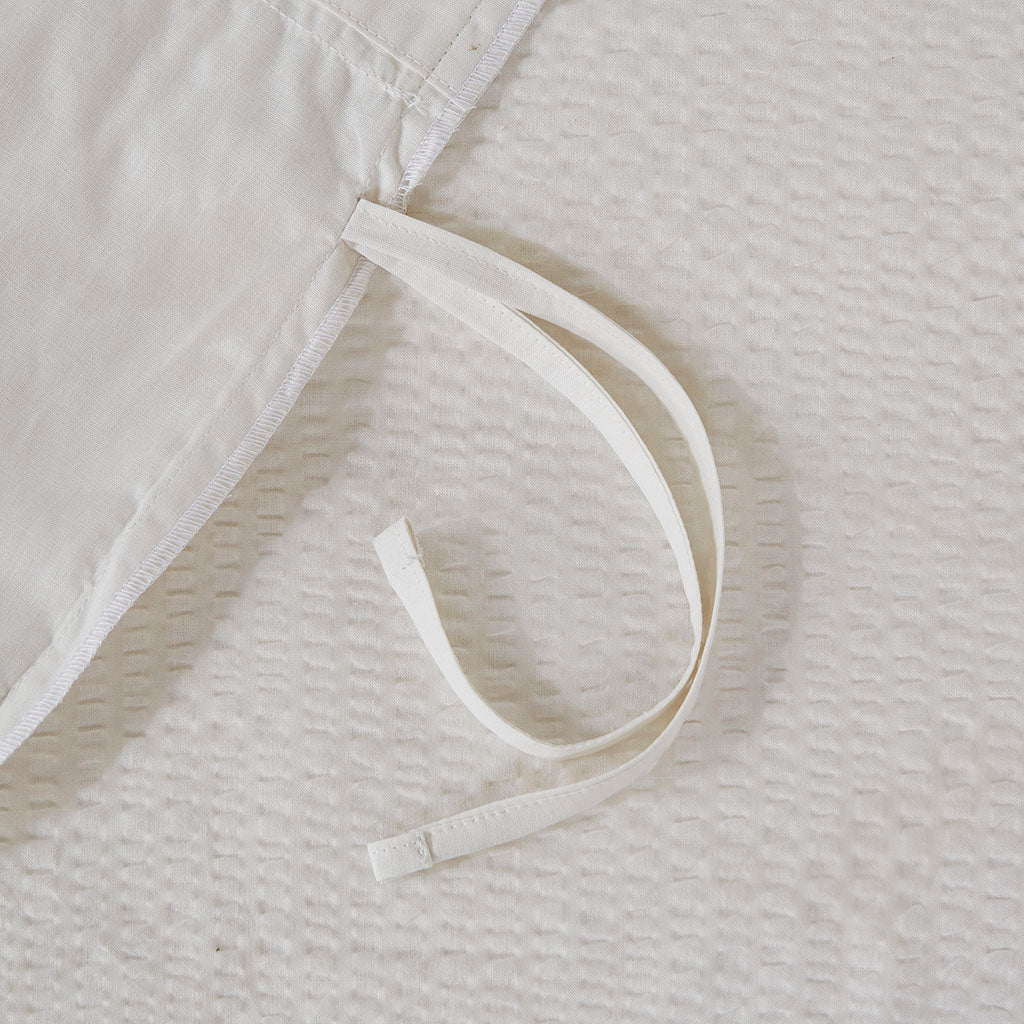 Amaya Ivory 3 Piece Duvet Cover Set Duvet Covers By JLA HOME/Olliix (E & E Co., Ltd)