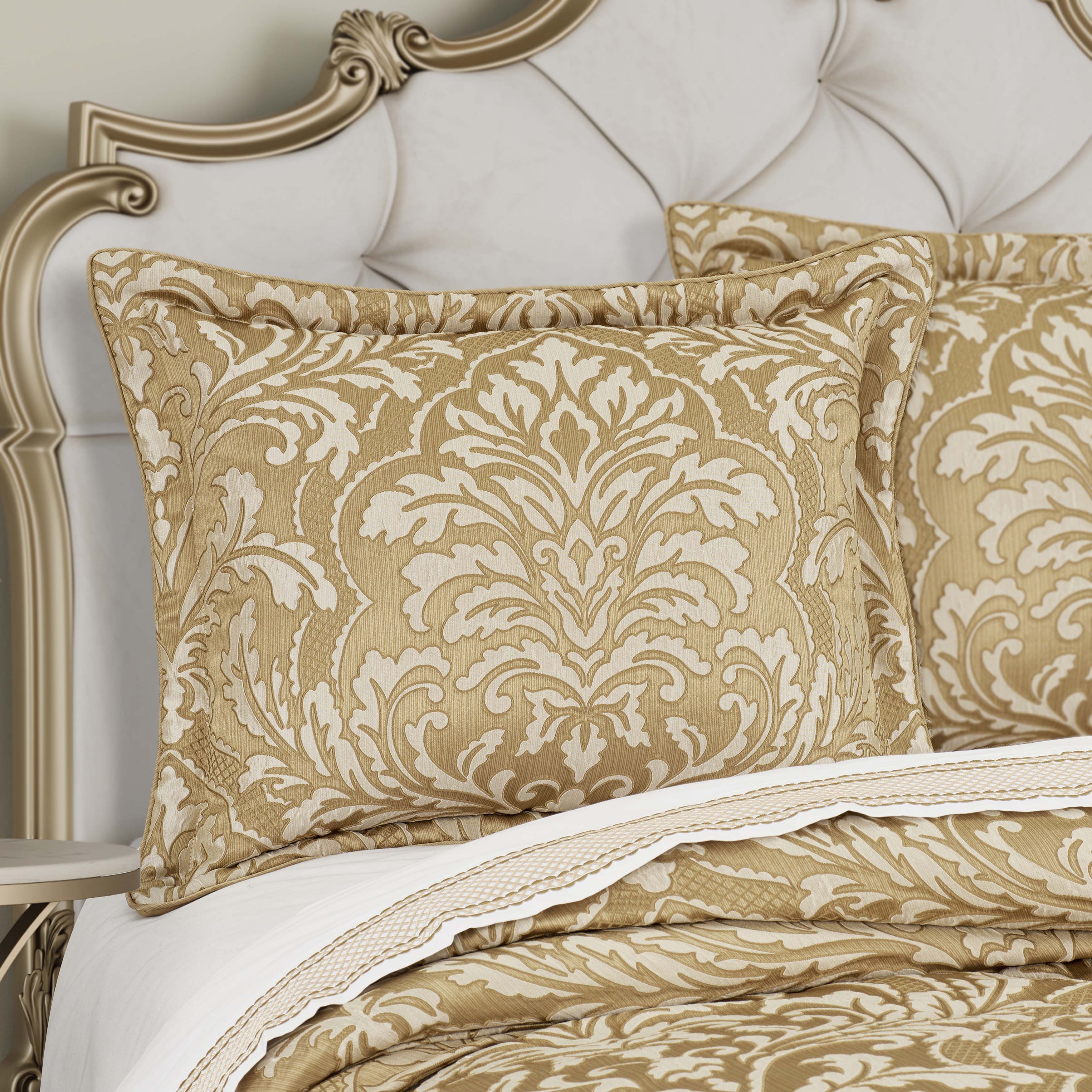 Aurelia Gold 4 Piece Comforter Set Comforter Sets By J. Queen New York