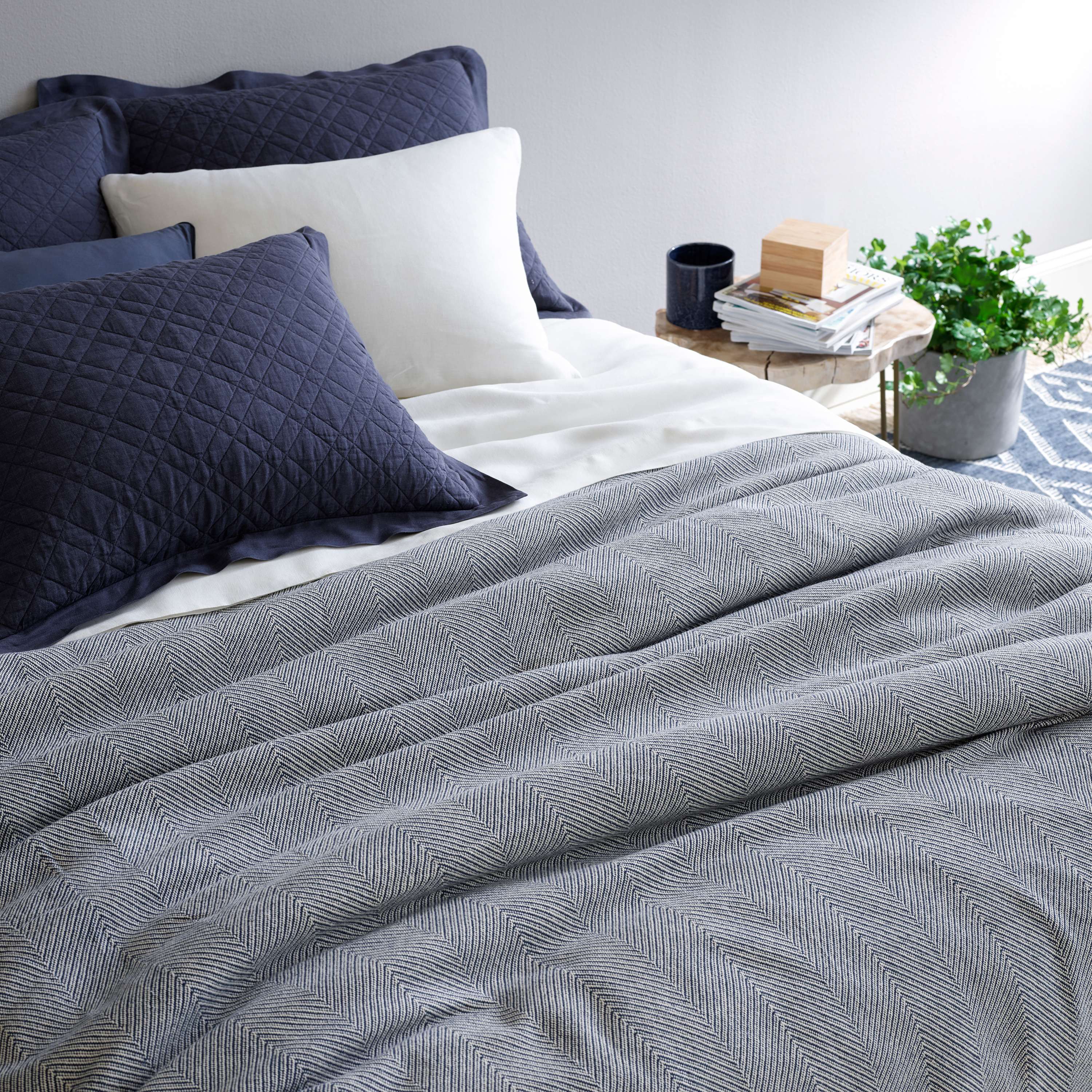 Herringbone Blanket Blanket By Annie Selke
