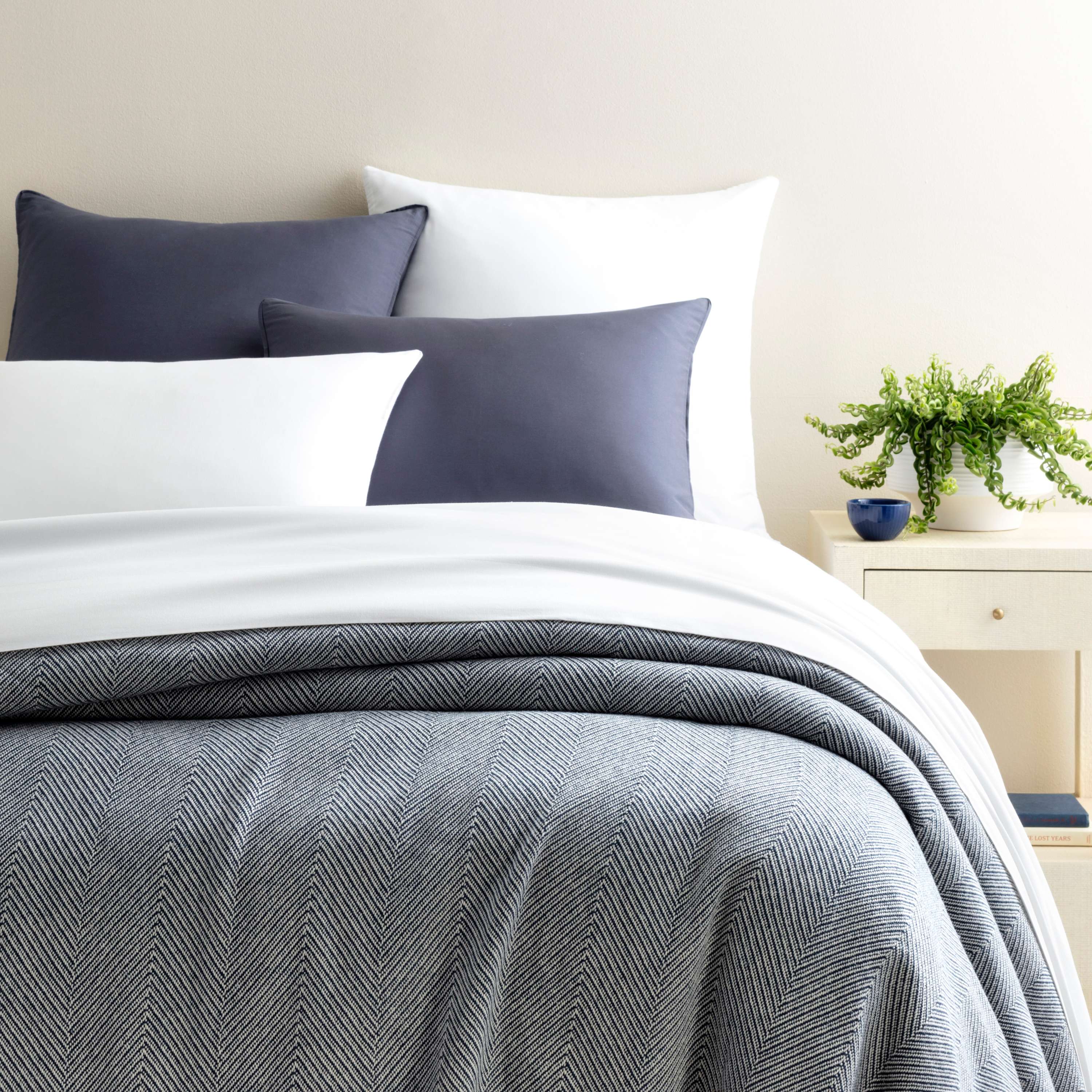 Herringbone Blanket Blanket By Annie Selke