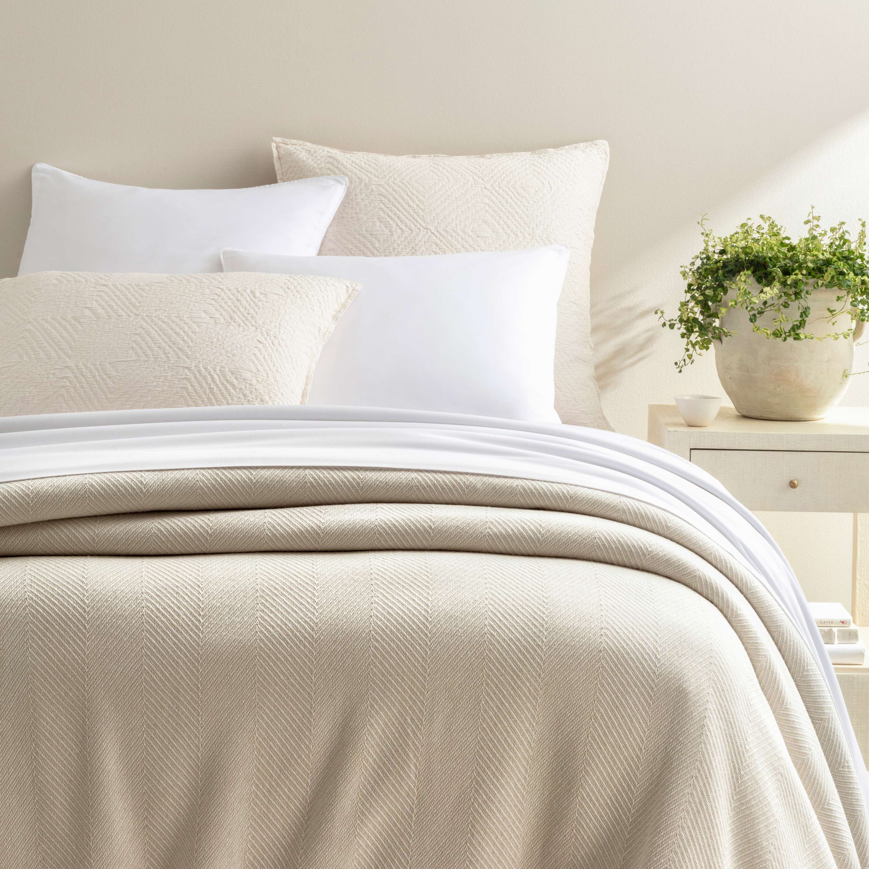 Herringbone Blanket Blanket By Annie Selke