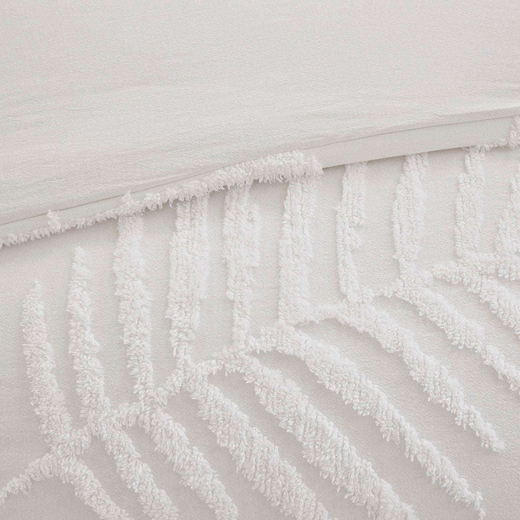 Bahari Off-White 3 Piece Duvet Cover Set Duvet Covers By JLA HOME/Olliix (E & E Co., Ltd)