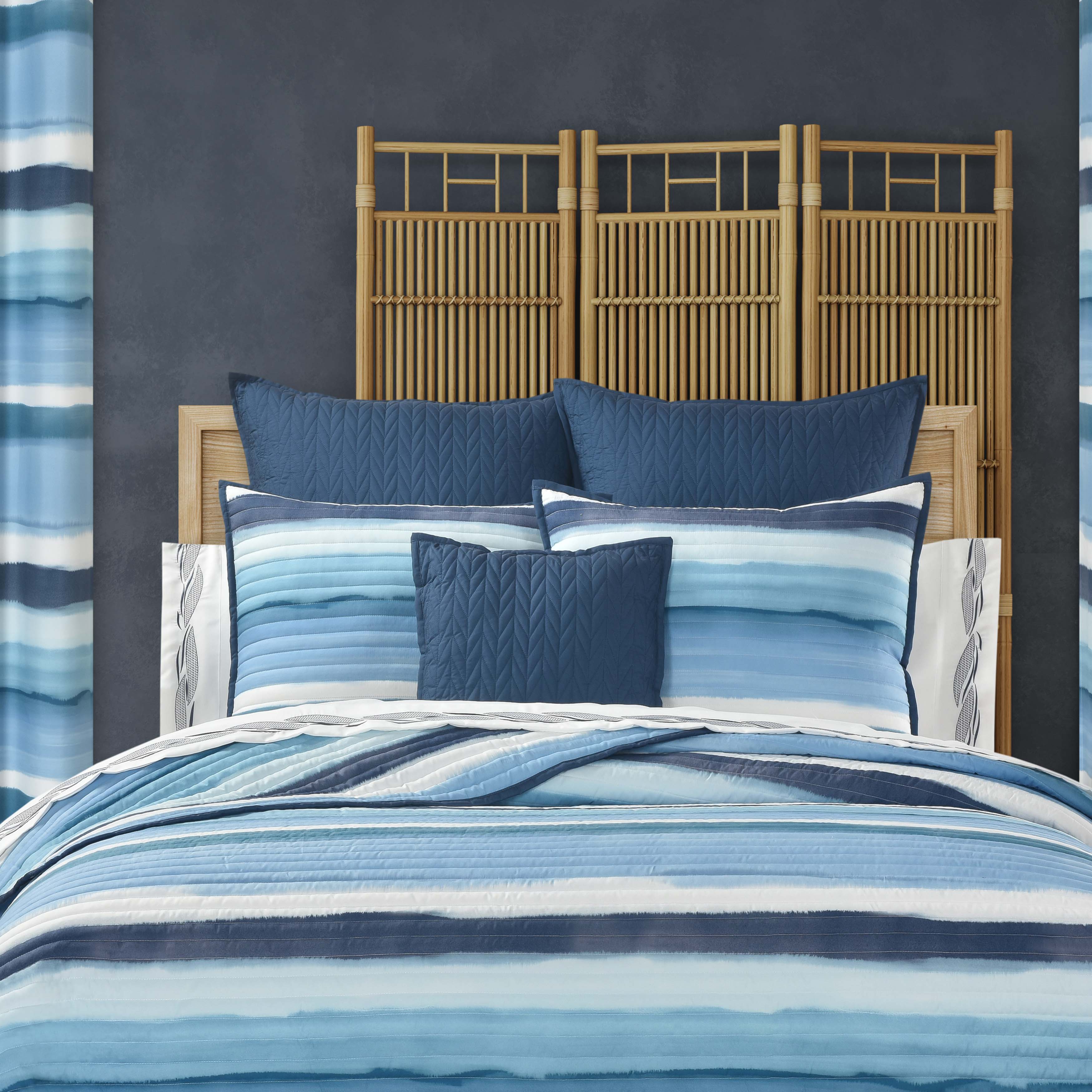 Balboa Blue 3 Piece Quilt Set Quilt Sets By J. Queen New York