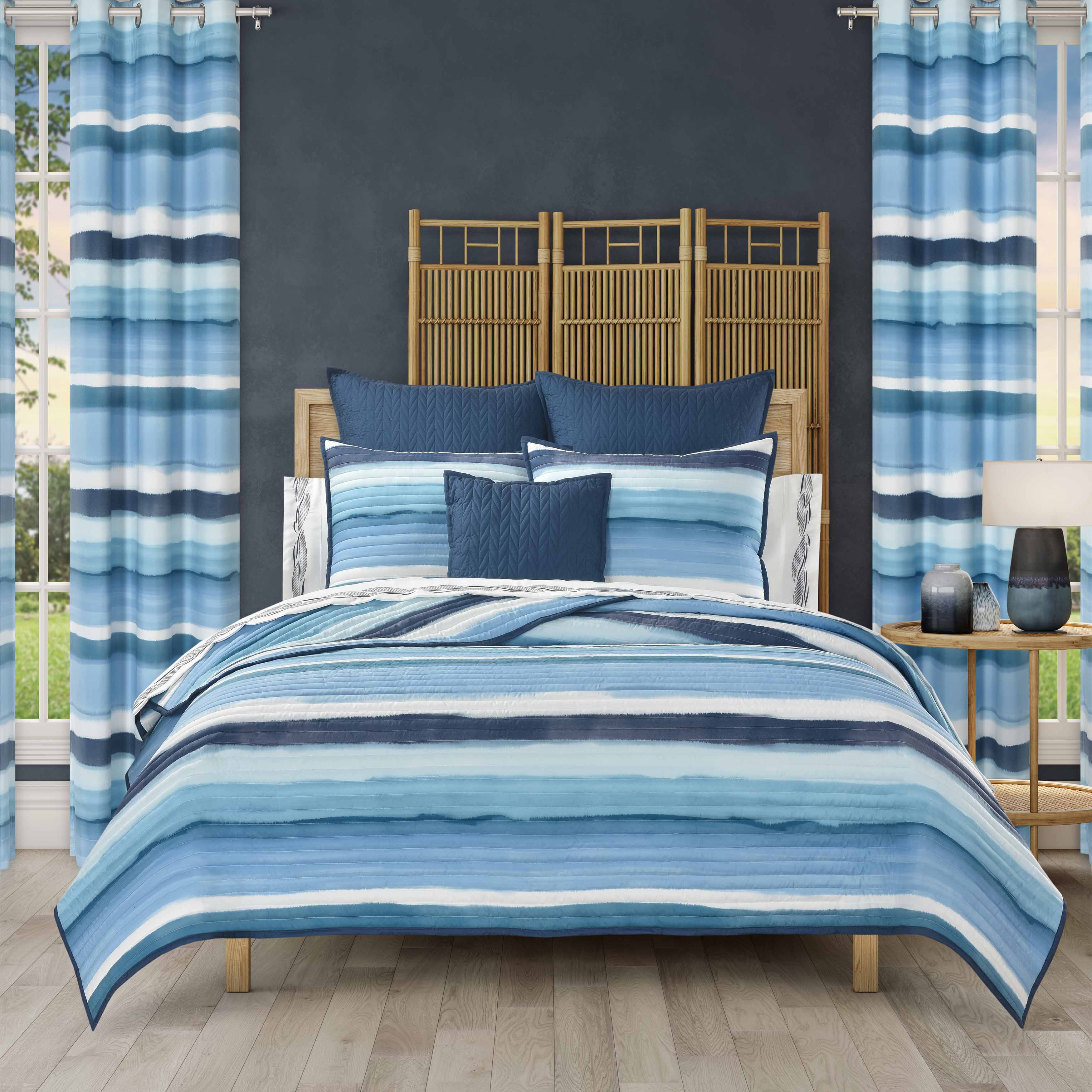 Balboa Blue 3 Piece Quilt Set Quilt Sets By J. Queen New York