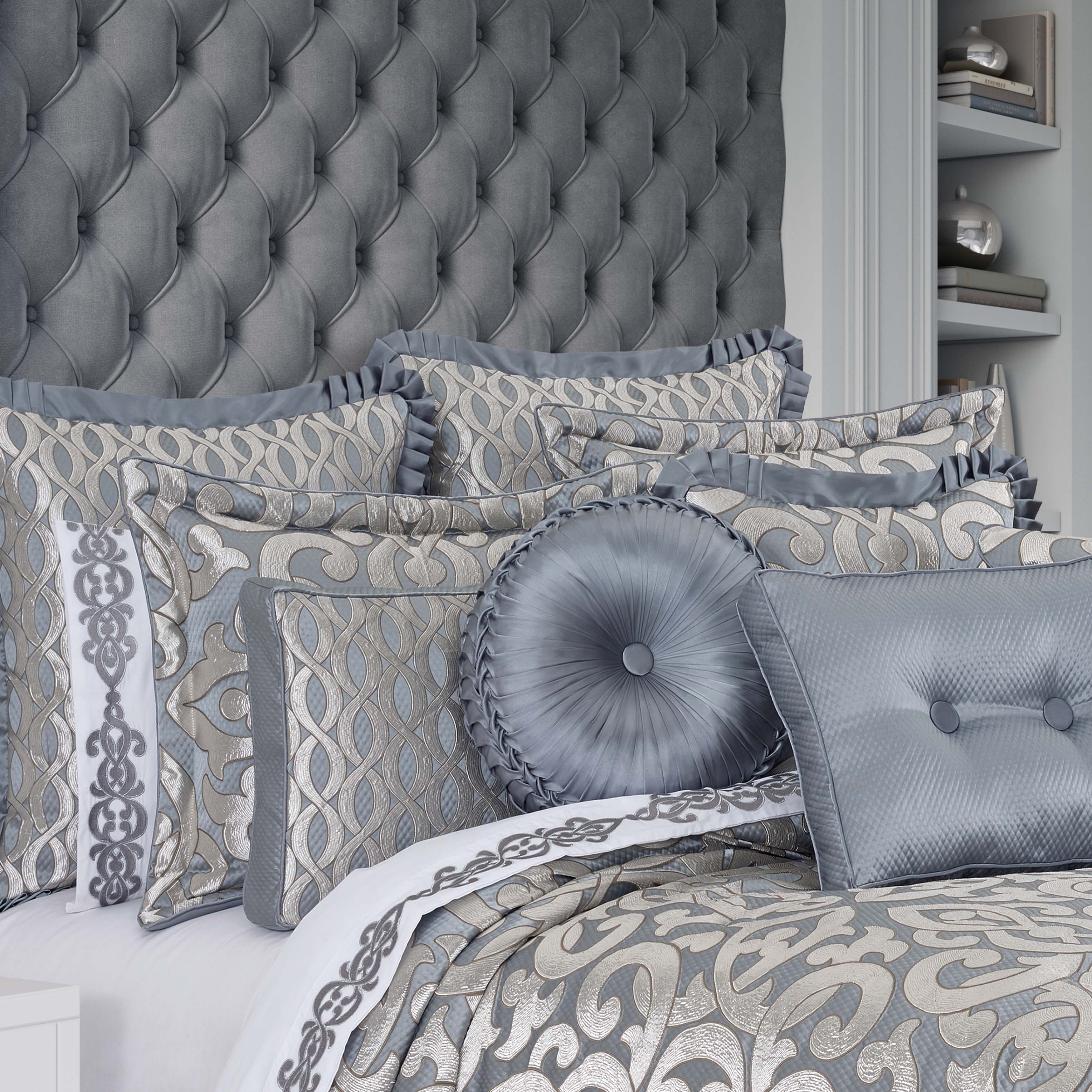 Barocco Sterling 4 Piece Comforter Set Comforter Sets By J. Queen New York
