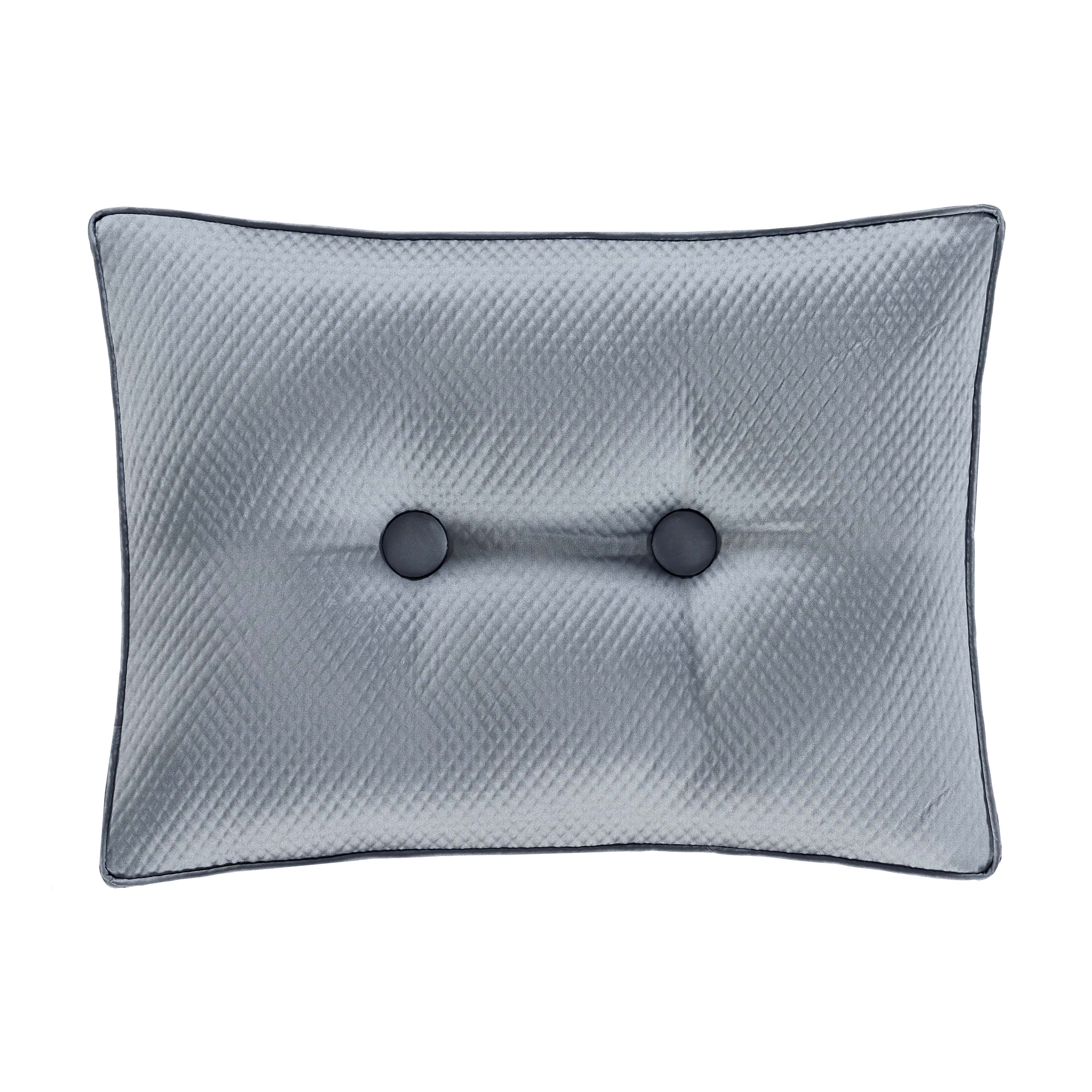 Barocco Sterling Boudoir Decorative Throw Pillow 20" x 15" Throw Pillows By J. Queen New York