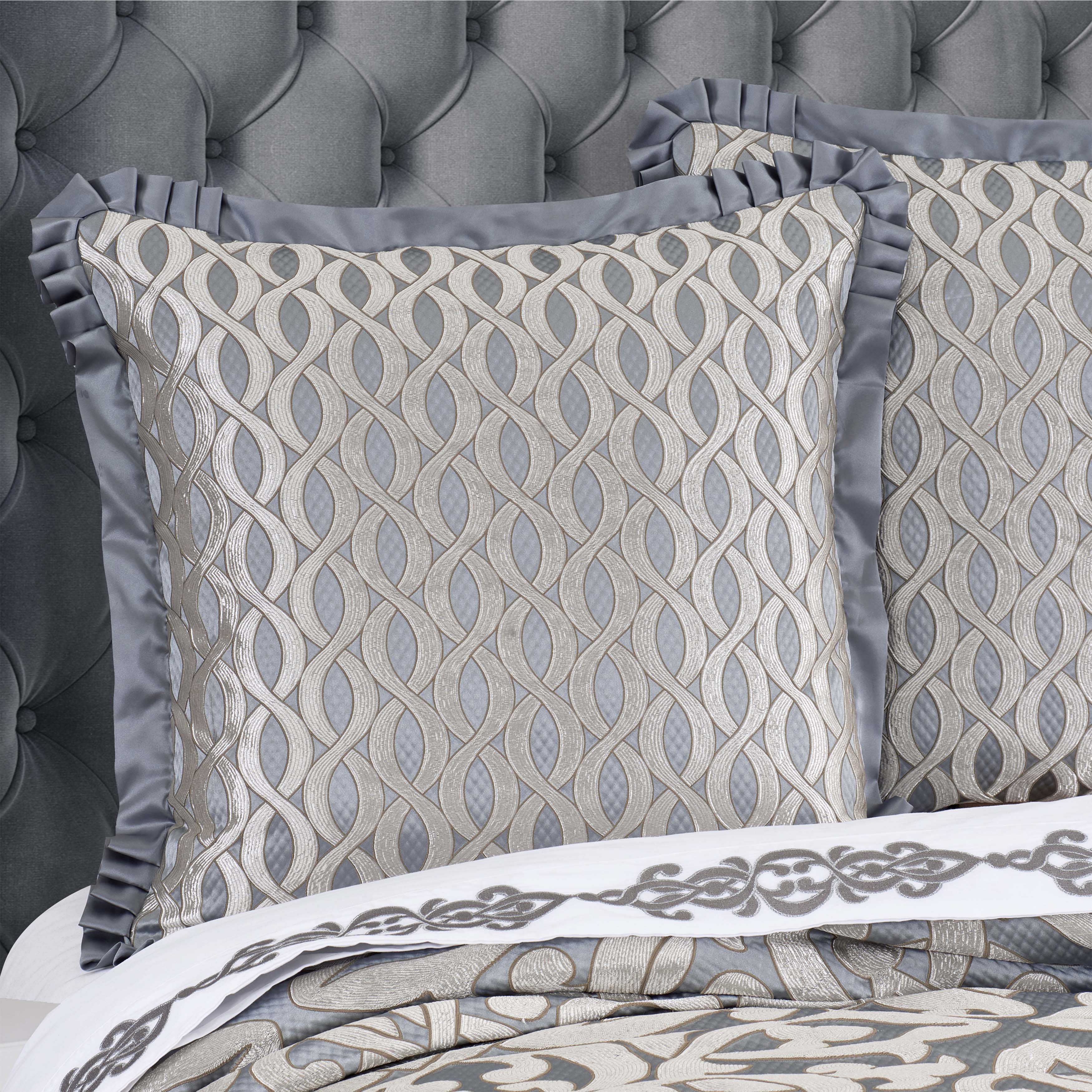Barocco Sterling Euro Sham Euro Sham By J. Queen New York
