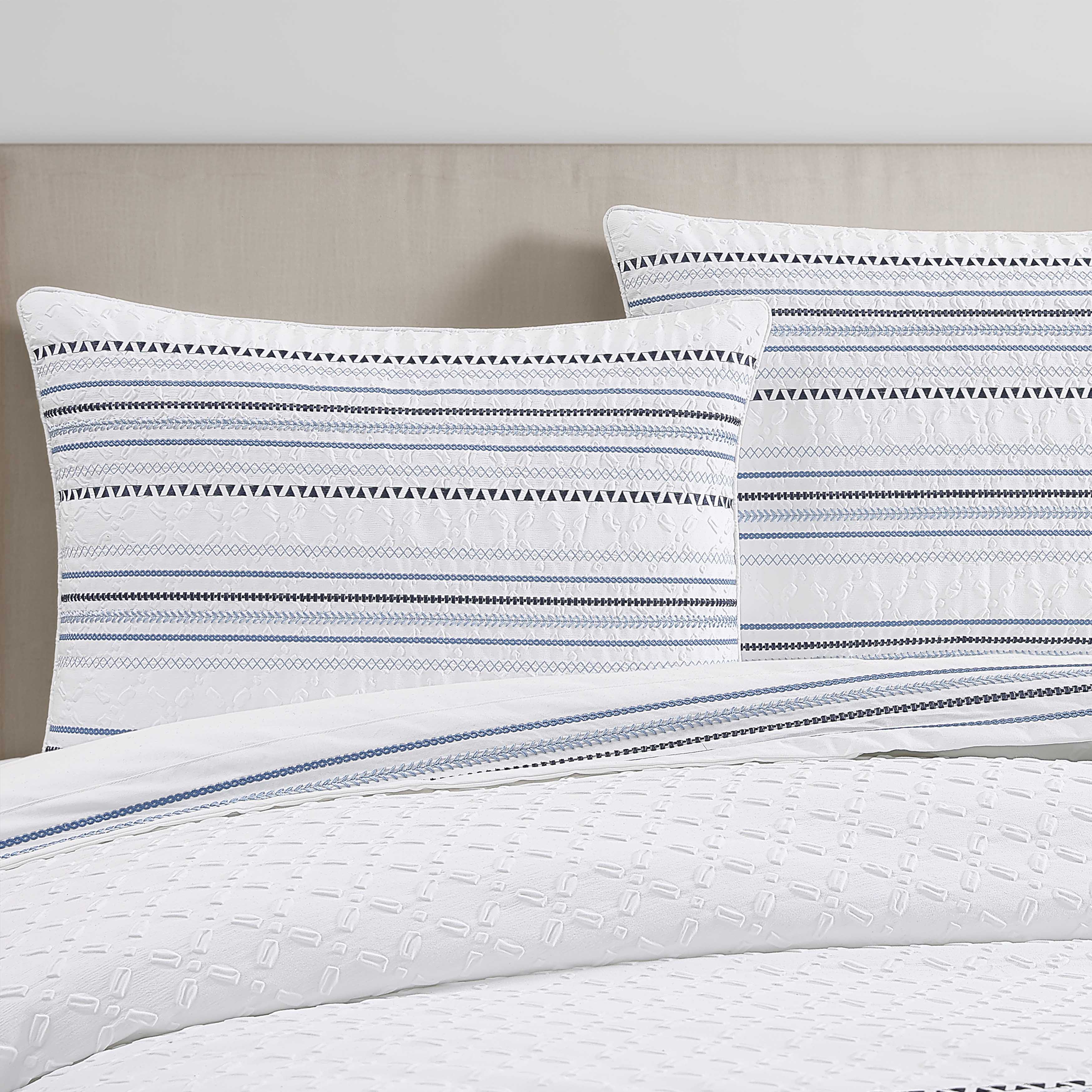 Bayside Blue 4 Piece Comforter Set Comforter Sets By J. Queen New York
